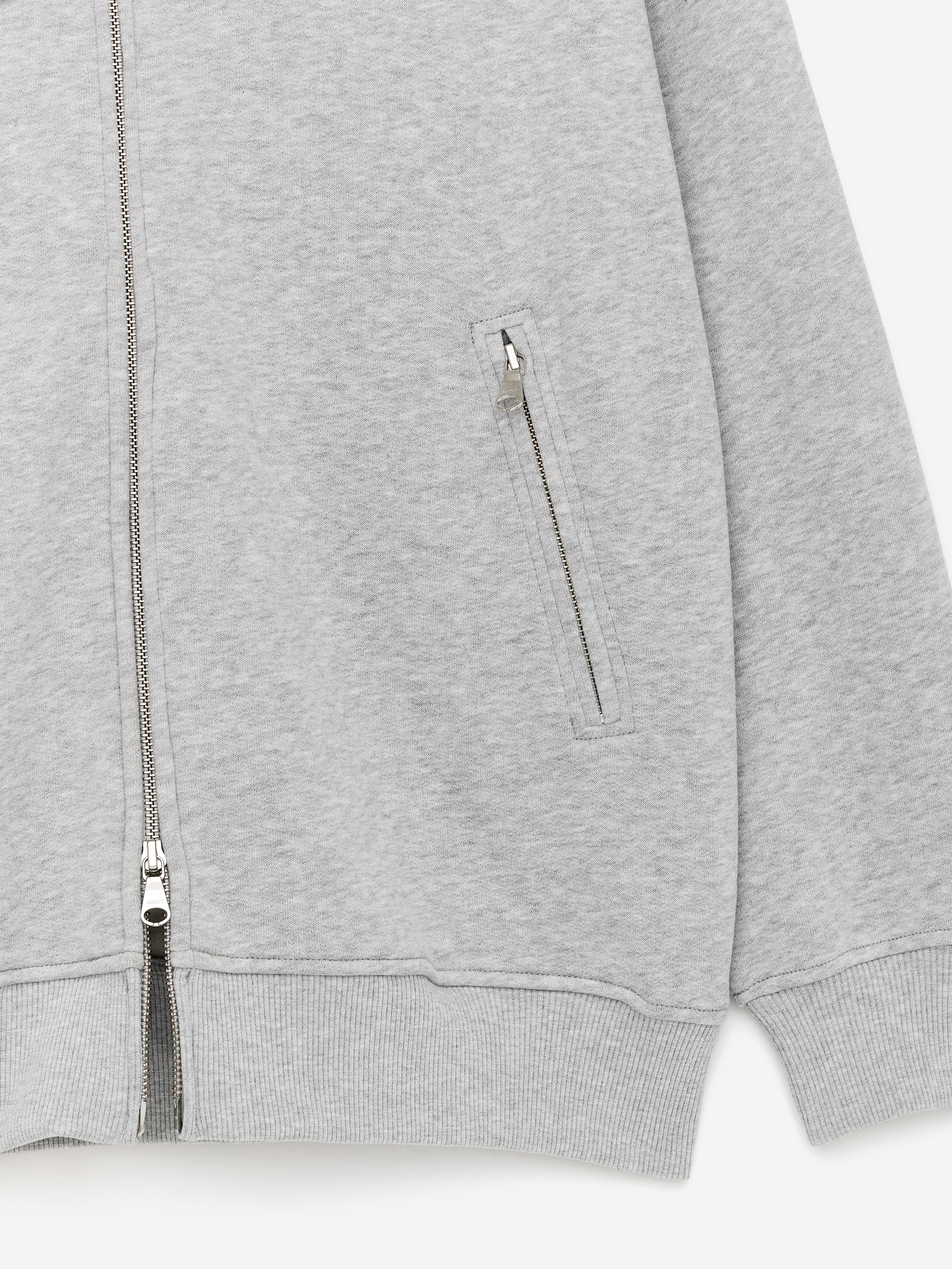 Zip Hoodie - Grey Melange - Loose fit - Women - StillMedia/DescriptiveDetail - 1