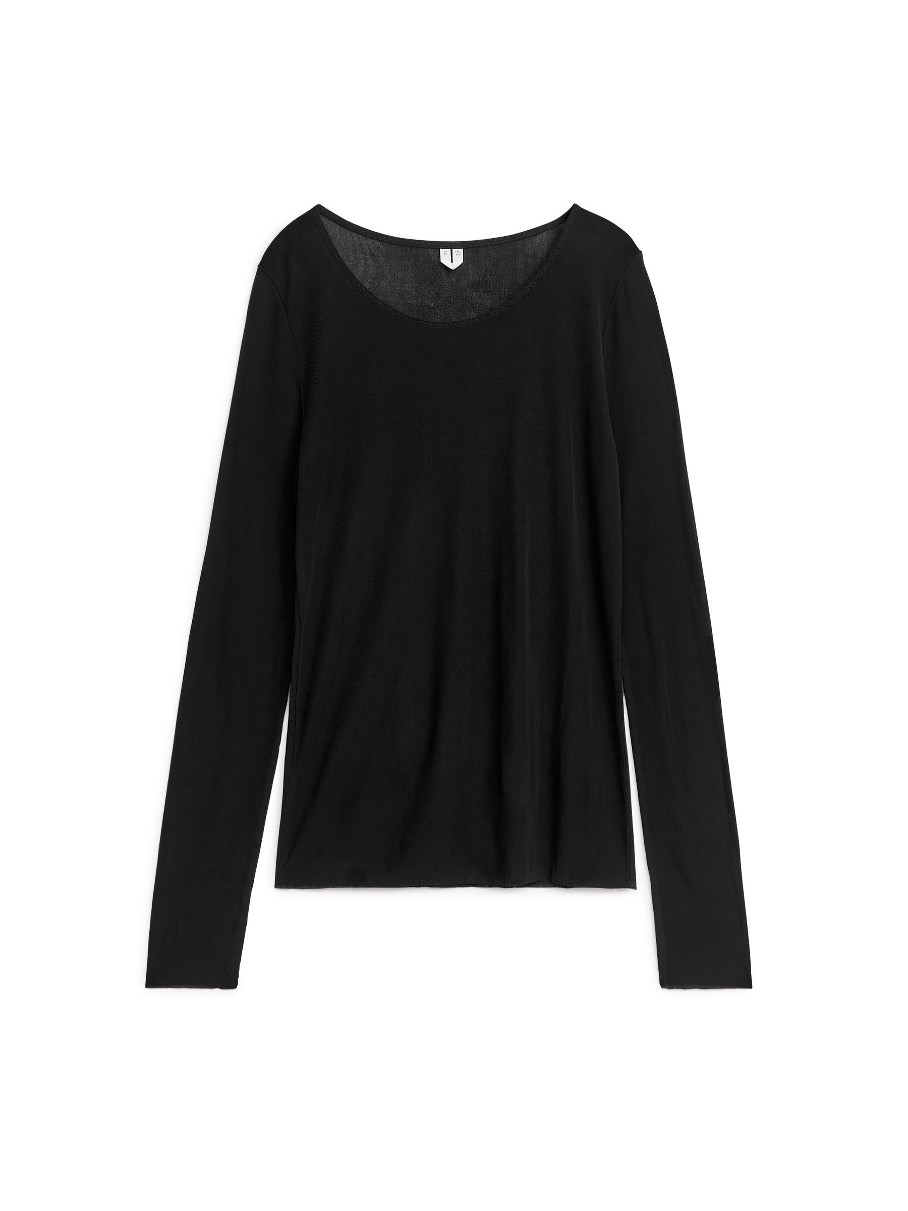 Top in seta a maniche lunghe - Nero - Regular fit - Women - StillMedia/DescriptiveStillLife - 1