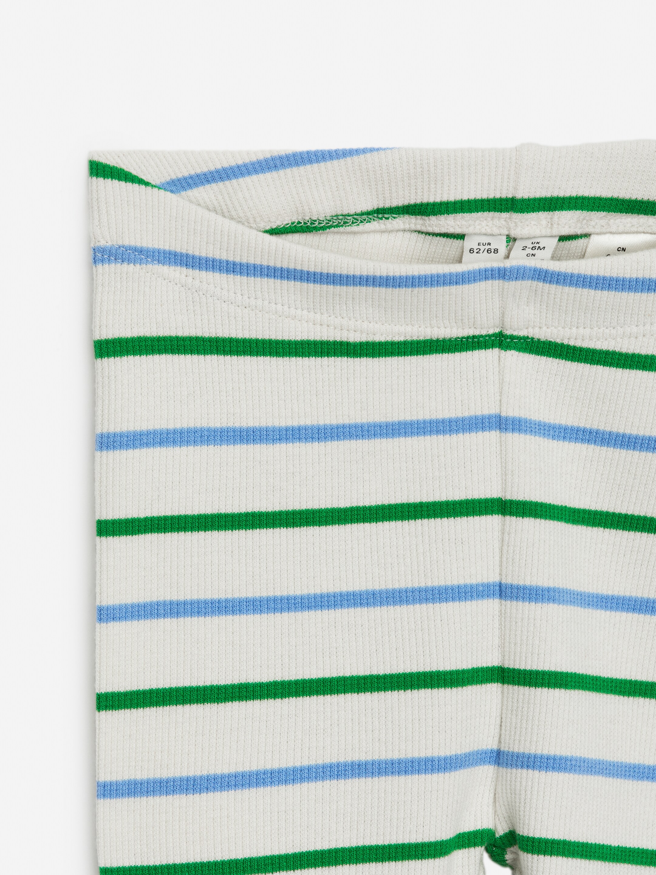 Προβολή μεγαλύτερης εικόνας: Ριμπ Λέγκινγκς - Μπλε/Πράσινη Ρίγα - Kids | H&M GR 3