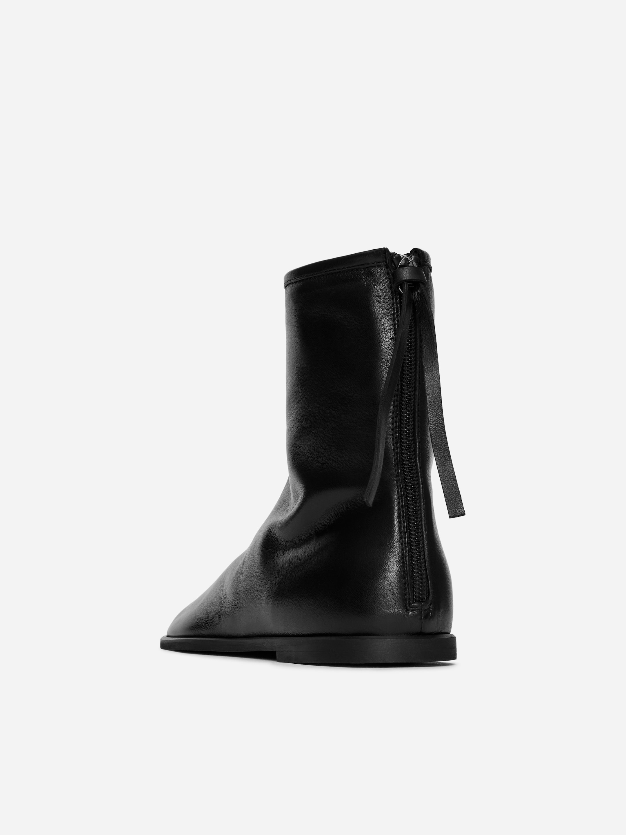 Leather Sock Boots - Black - Women - StillMedia/DescriptiveStillLife - 1