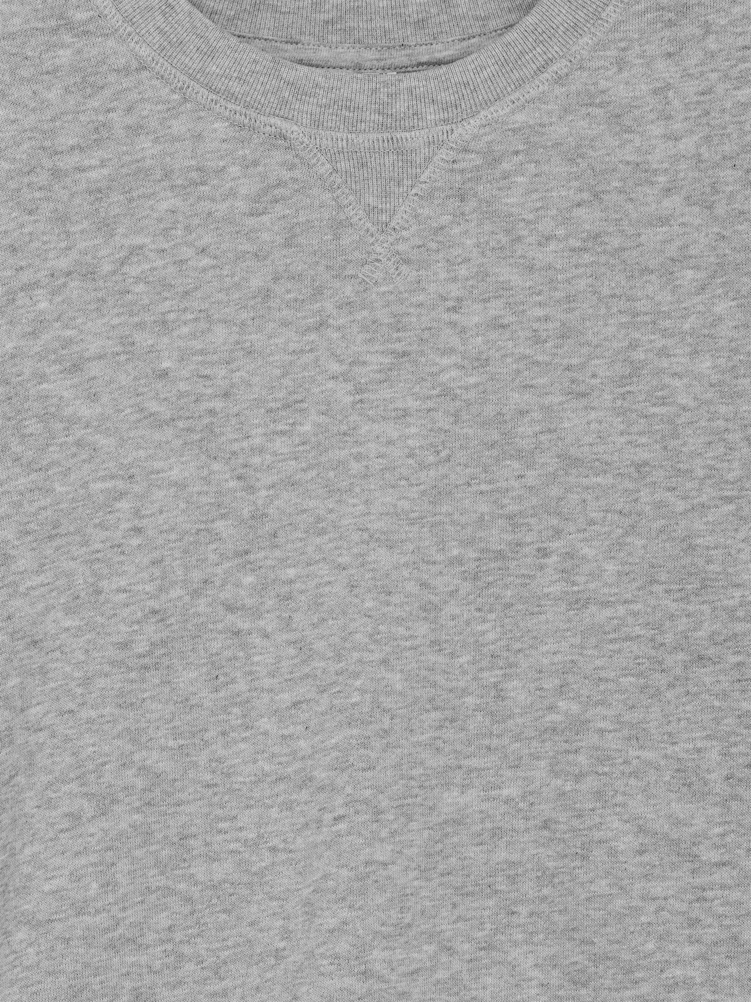 Sweat en tissu éponge - Gris chiné/Rose lilas/Bleu ciel/Bleu foncé/Vert foncé/Couleur baie/Orange - 3