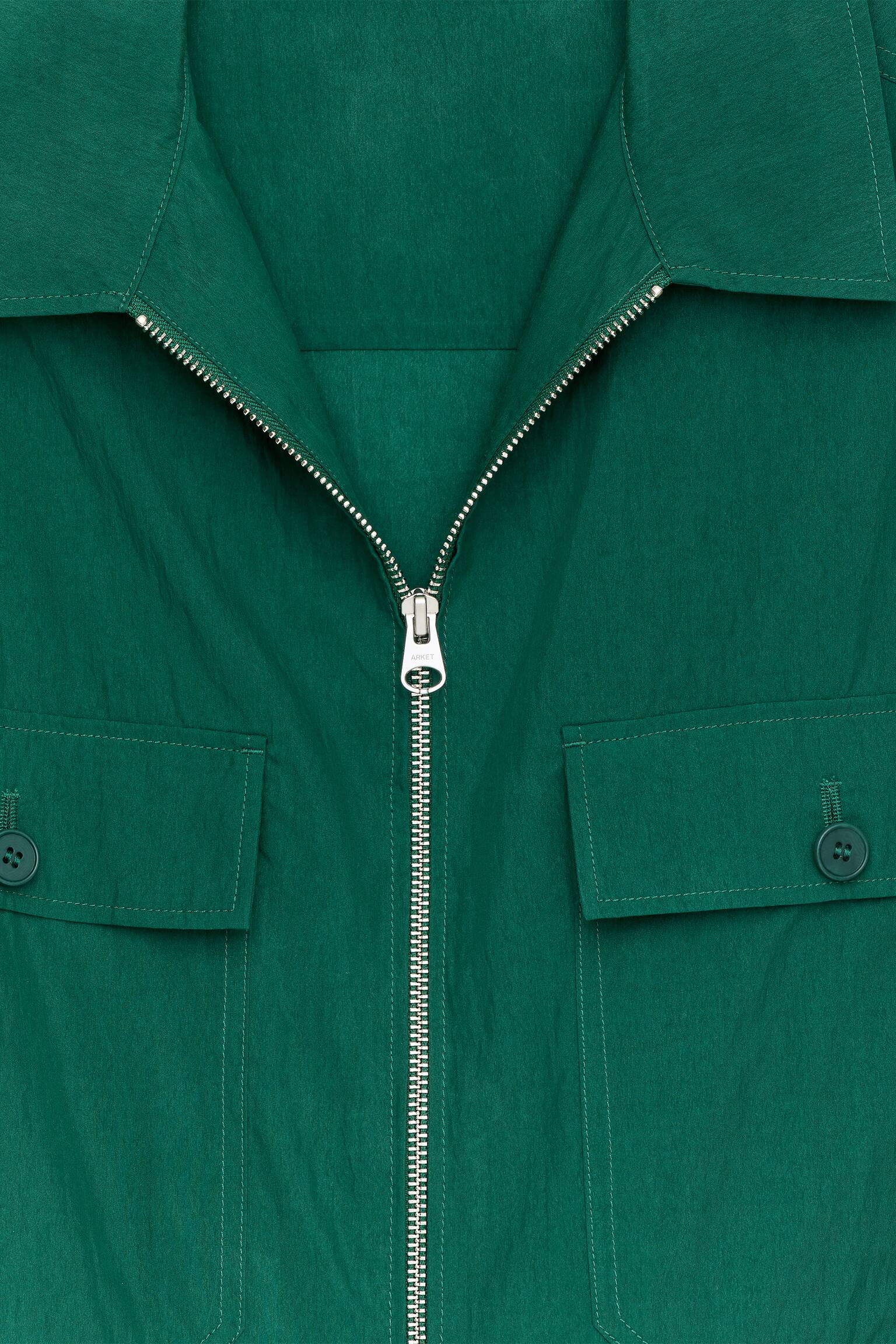 Риза от лиосел смес - Зелено/Черен - 6