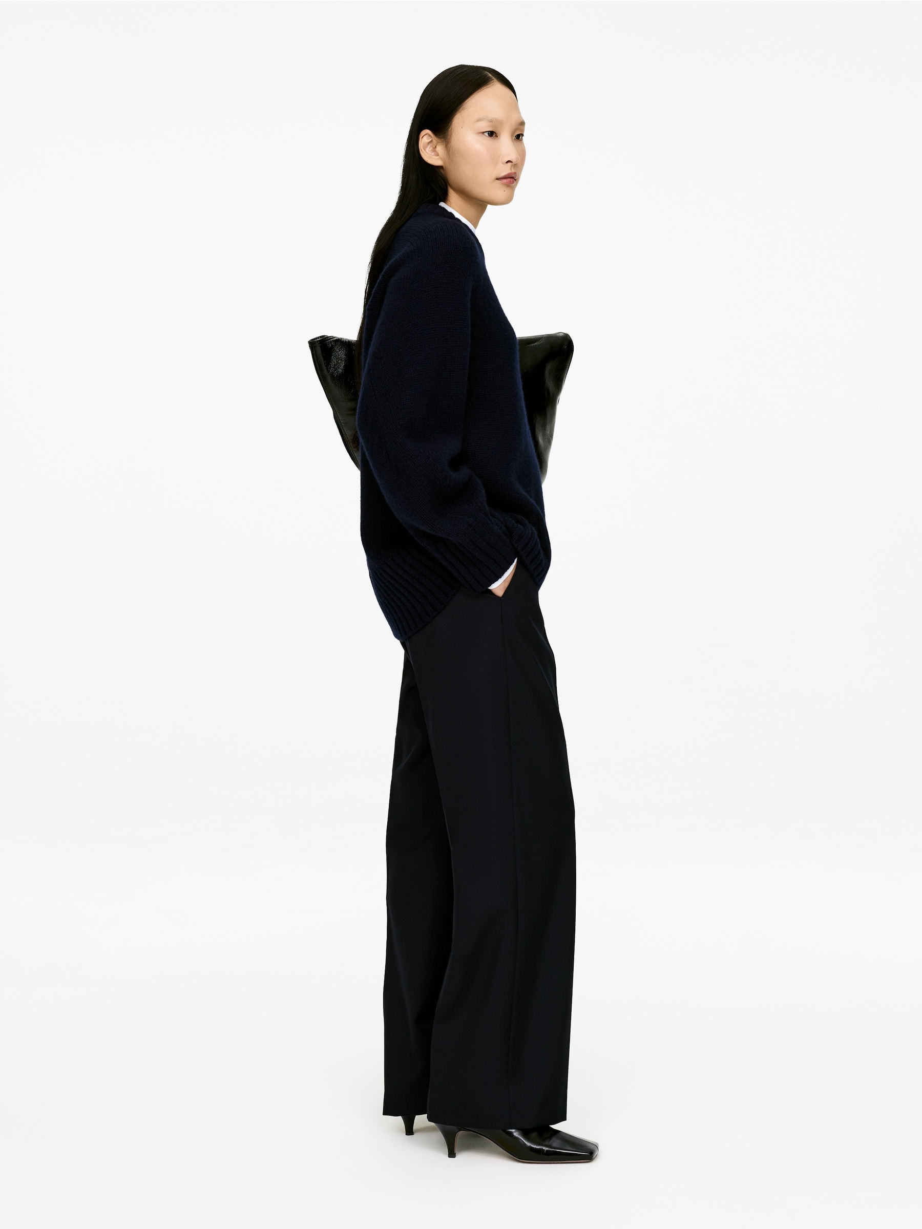 Glossy Leather Ankle Boots - Black - Women - StillMedia/Lookbook - 7