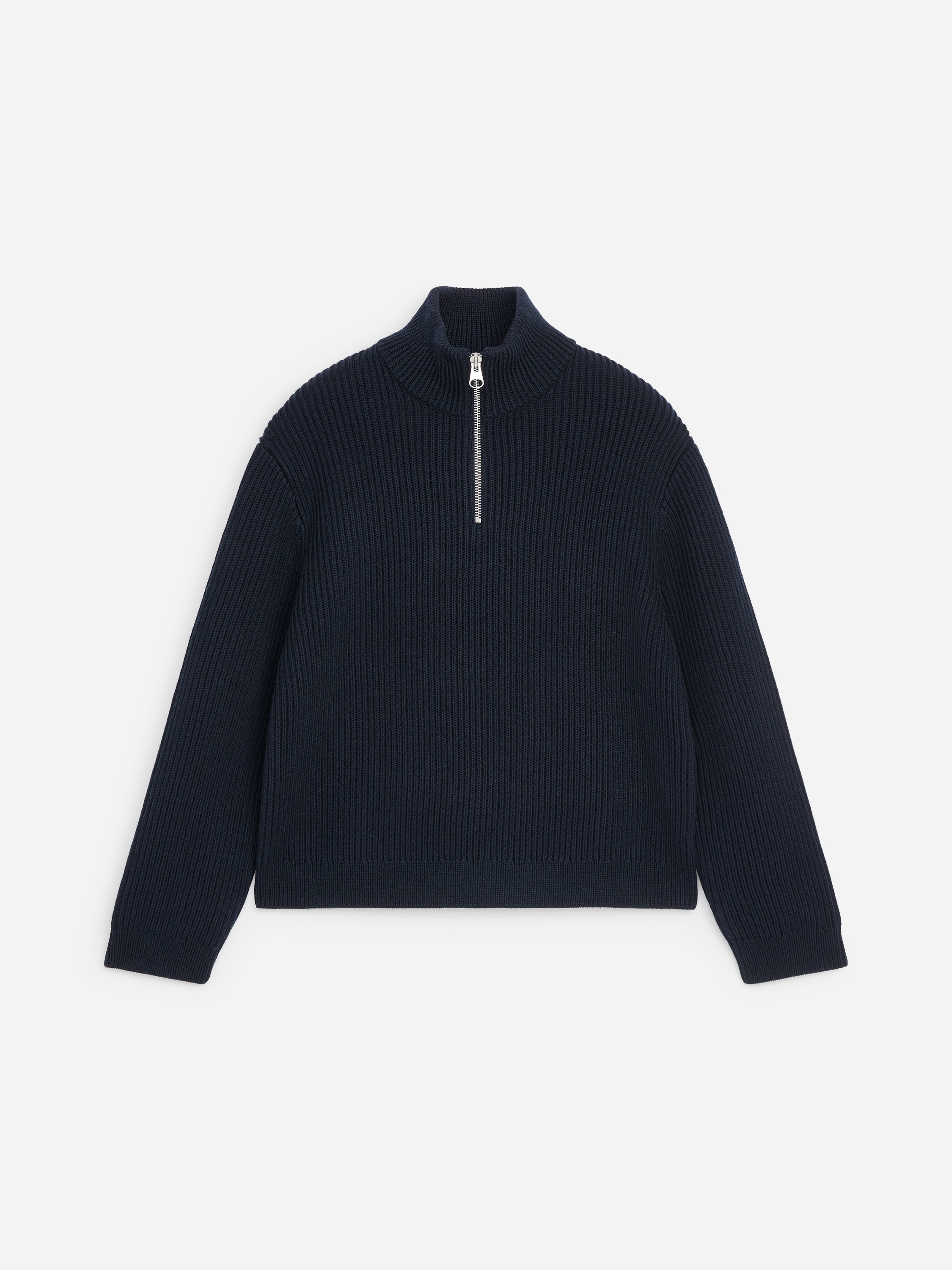 Wool Cotton Half-Zip Jumper