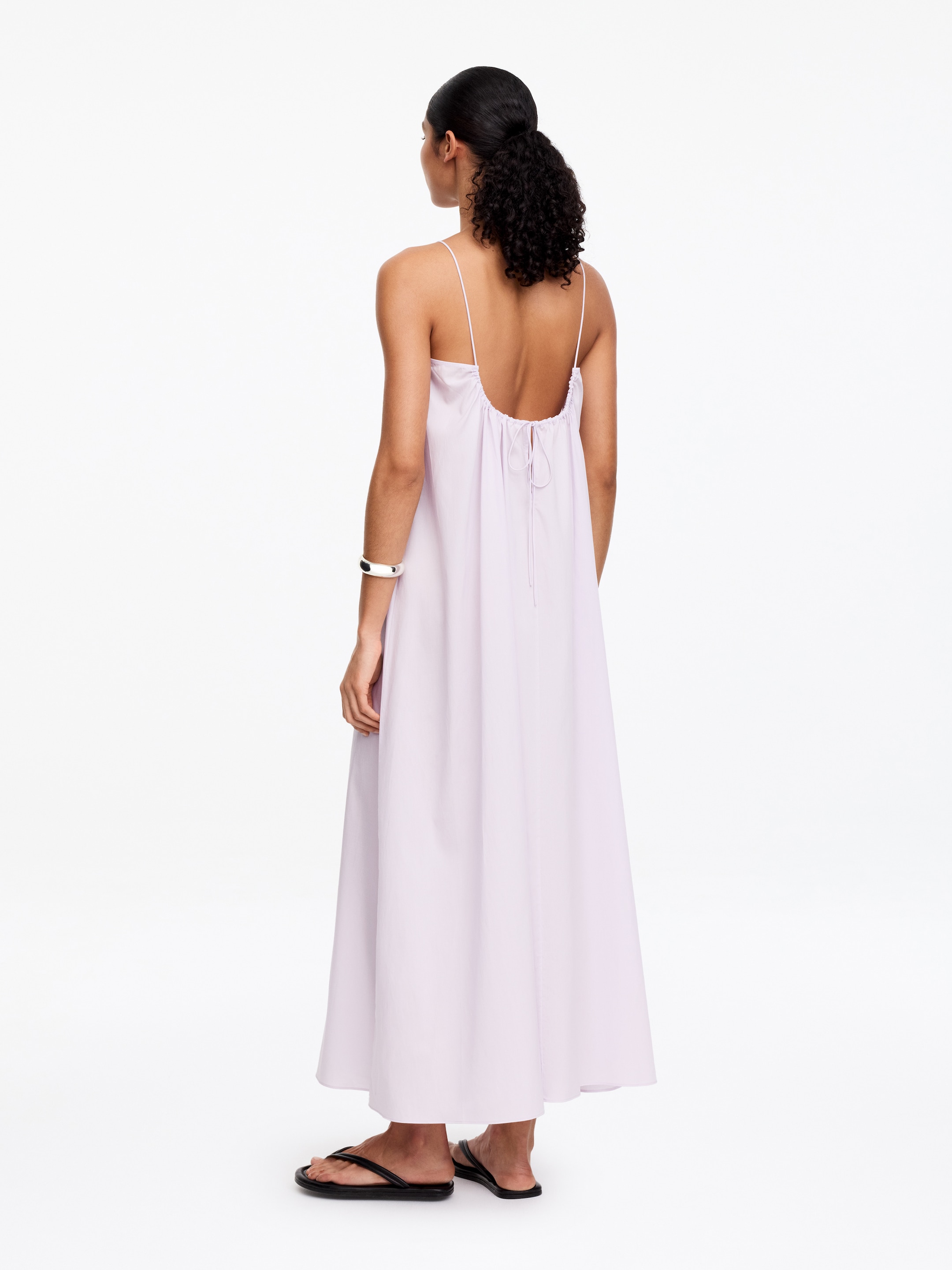 Vestido de playa de algodón y lyocell - Rosa empolvado - Corte holgado - Women - StillMedia/Lookbook - 3