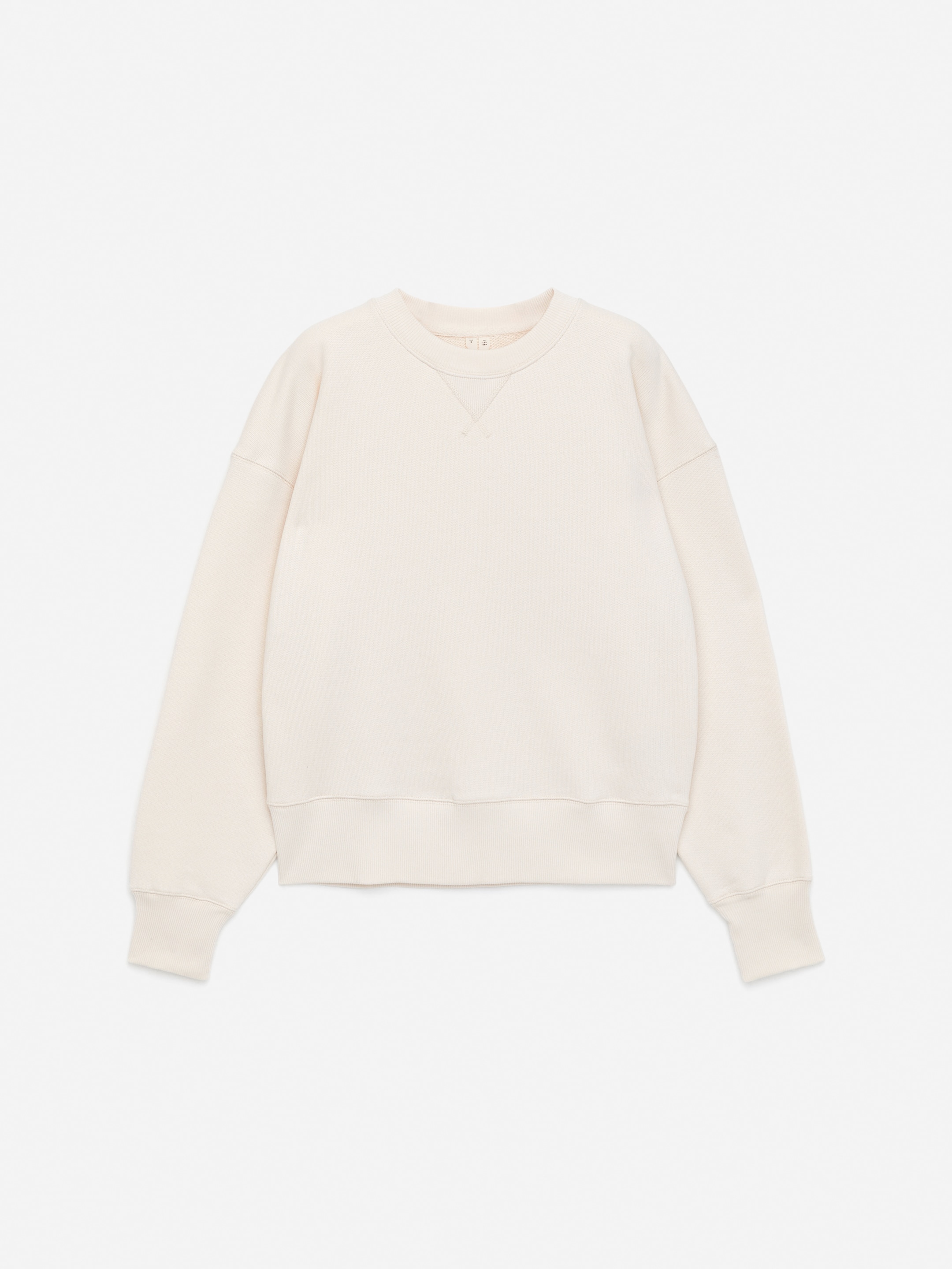 Relaxed Terry Sweatshirt-#E9E4DA-16615