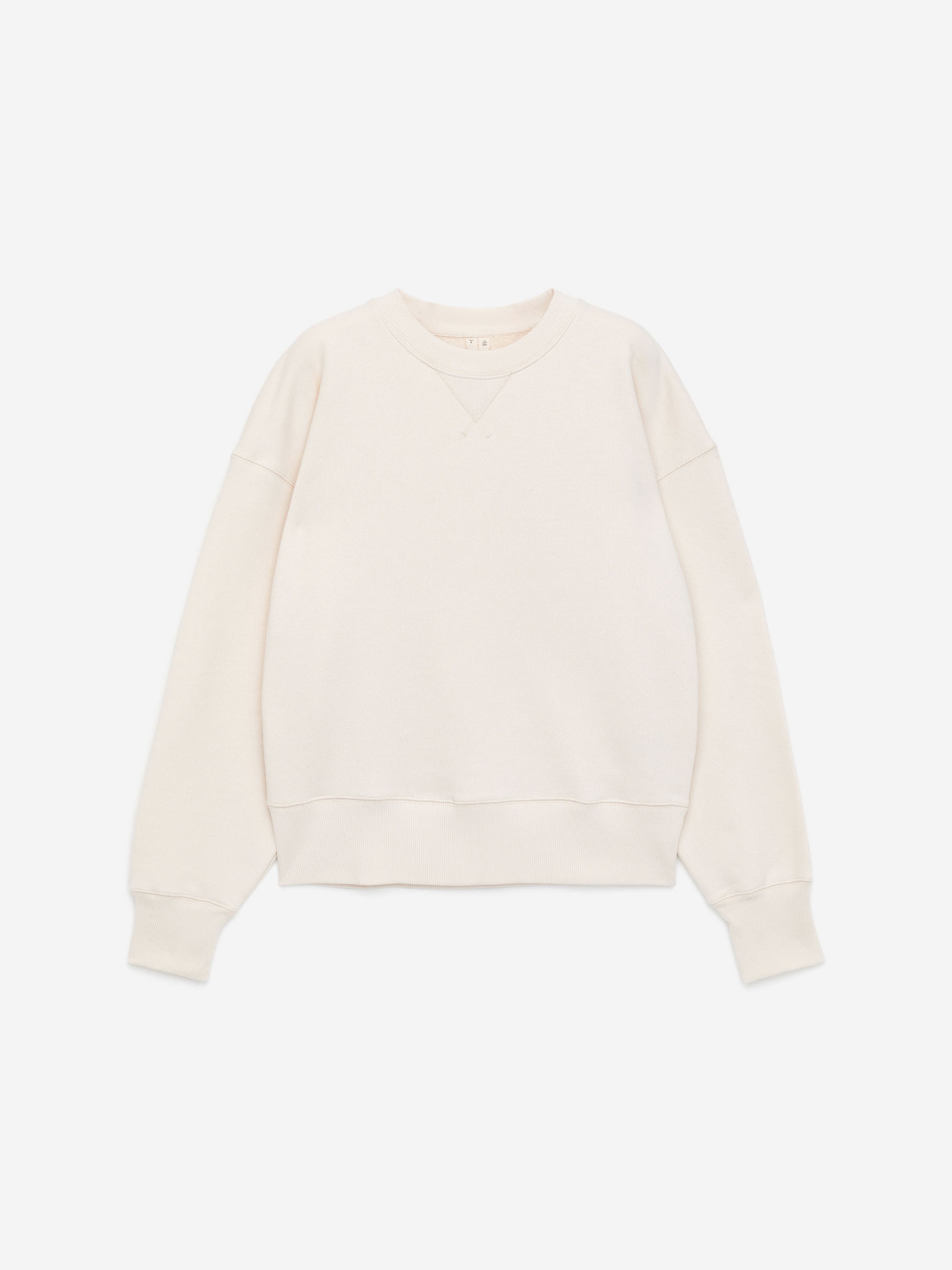 Relaxed Terry Sweatshirt-#E9E4DA-16615