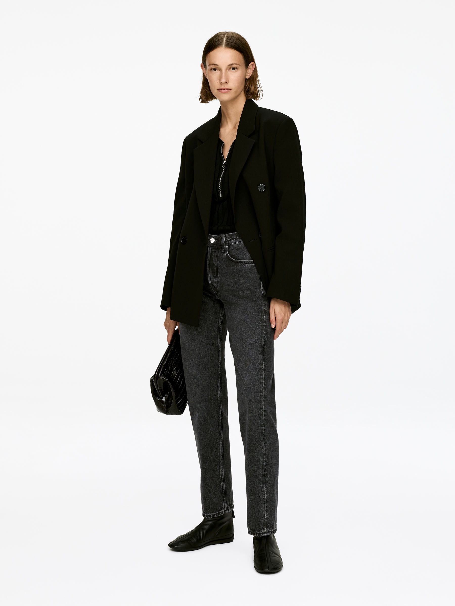 SNOW Straight Jeans - Black - Slim fit - Women - StillMedia/Lookbook - 4