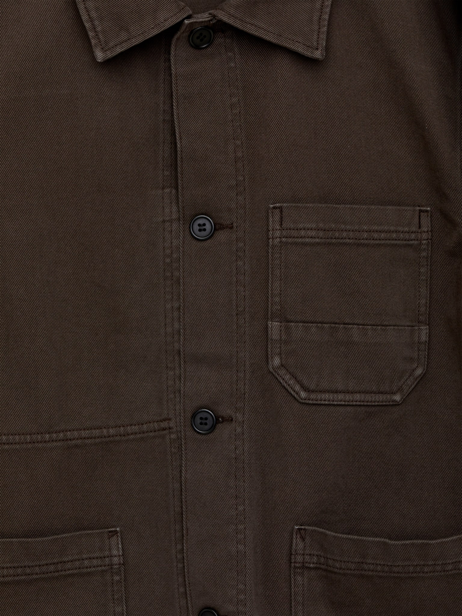 Surchemise en twill surteint - Marron/Marron foncé/Bleu Klein/Bleu foncé/Bleu - 2