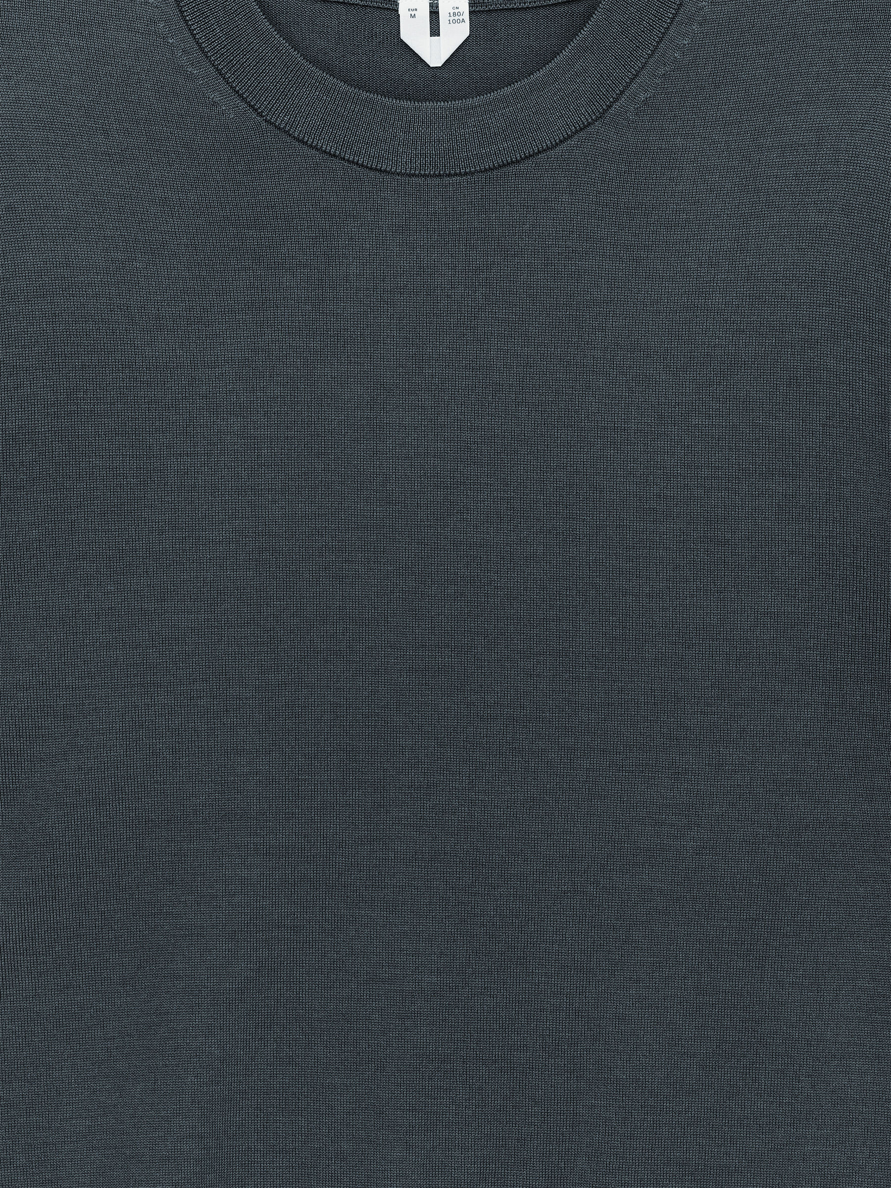 Pull en laine mérinos en maille fine - Gris foncé - Regular fit - Homme - StillMedia/DescriptiveStillLife - 1