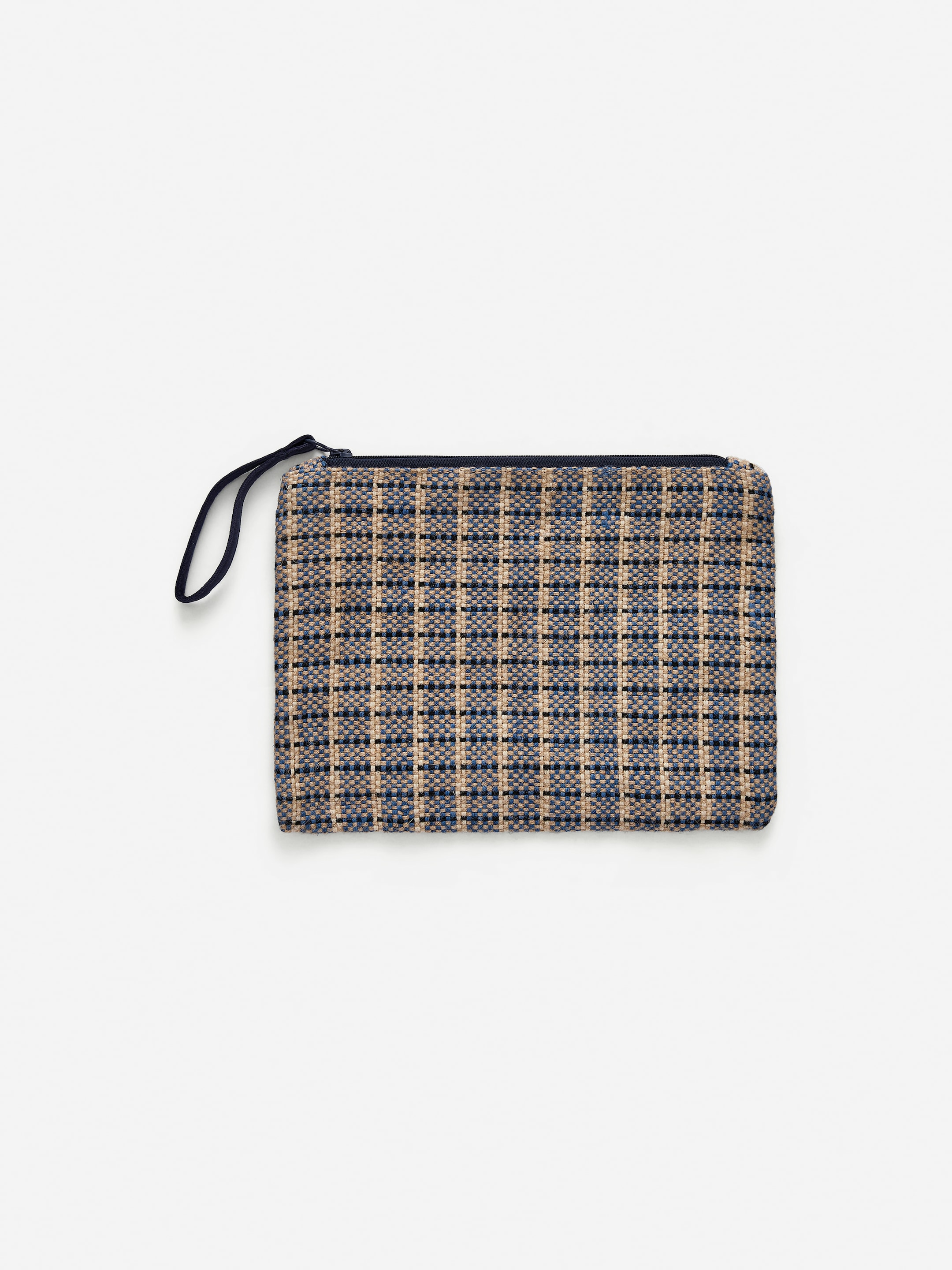 Pouch aus Jute - Blau/Beige - Haushaltswaren - StillMedia/DescriptiveStillLife - 1