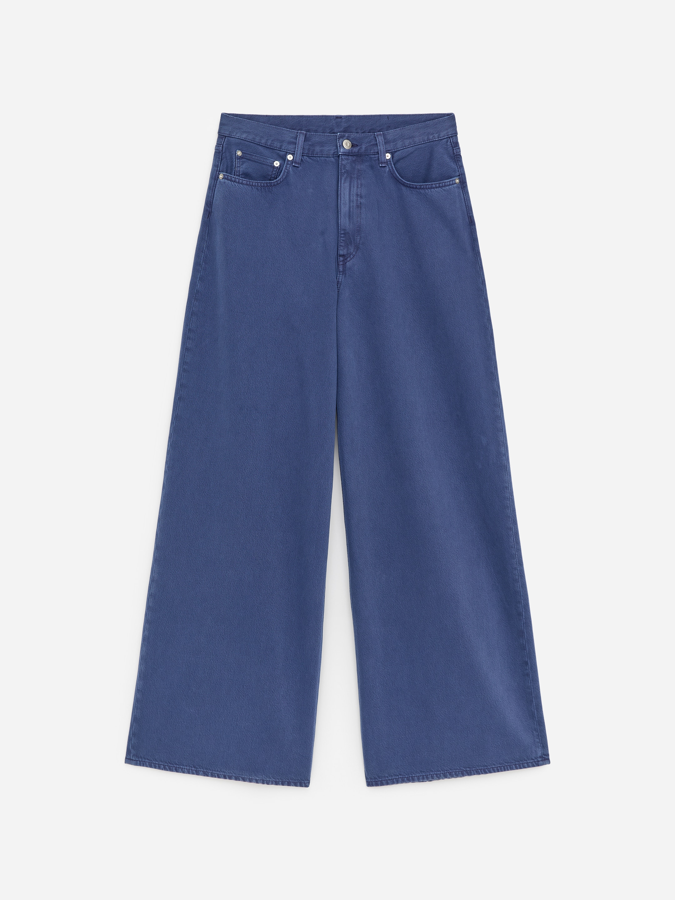 CEDAR Oversized Wide Jeans-Blue-18708