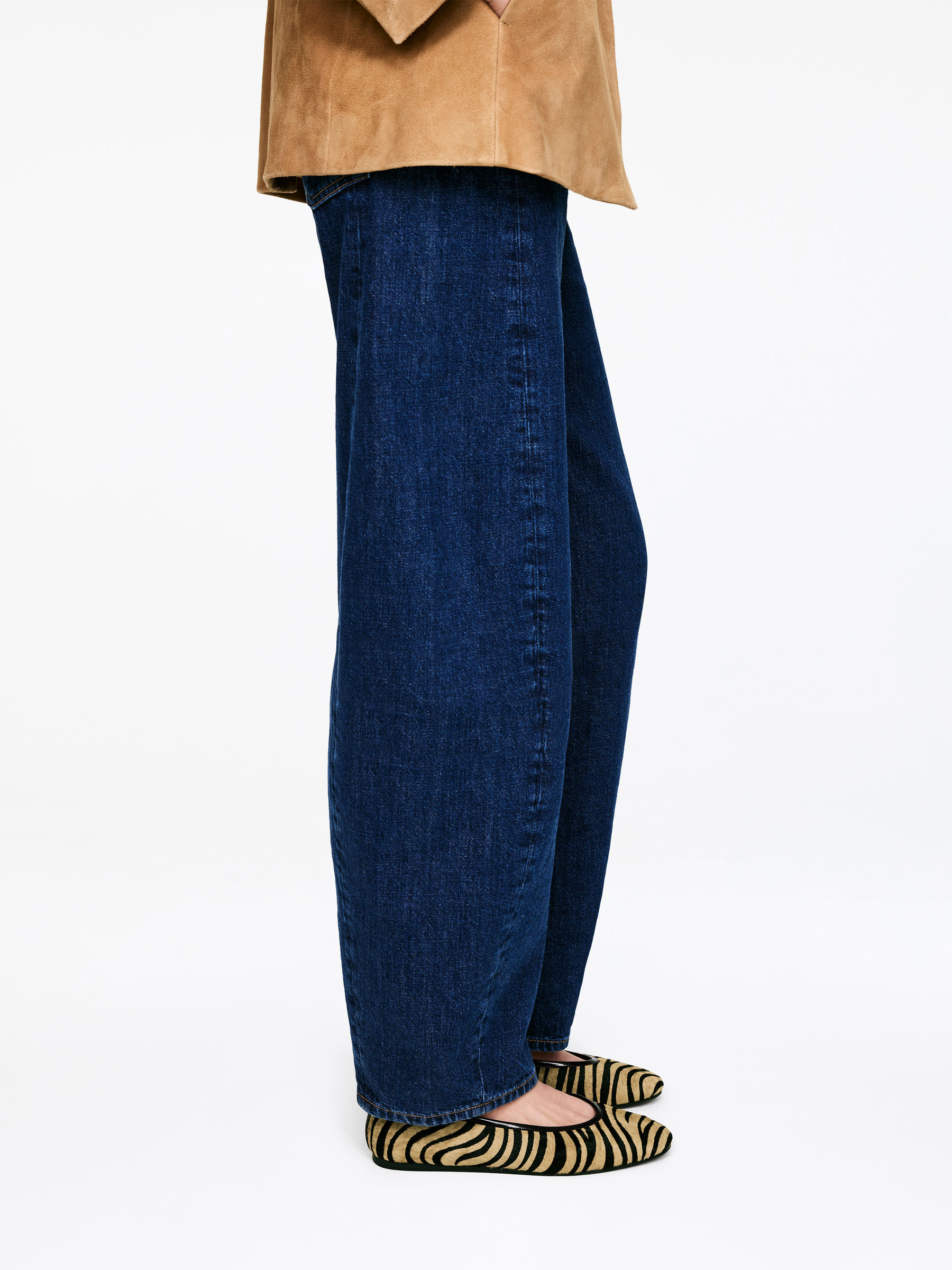 Pony Hair-Effect Ballerinas - Beige/Black - Women - StillMedia/Lookbook - 7