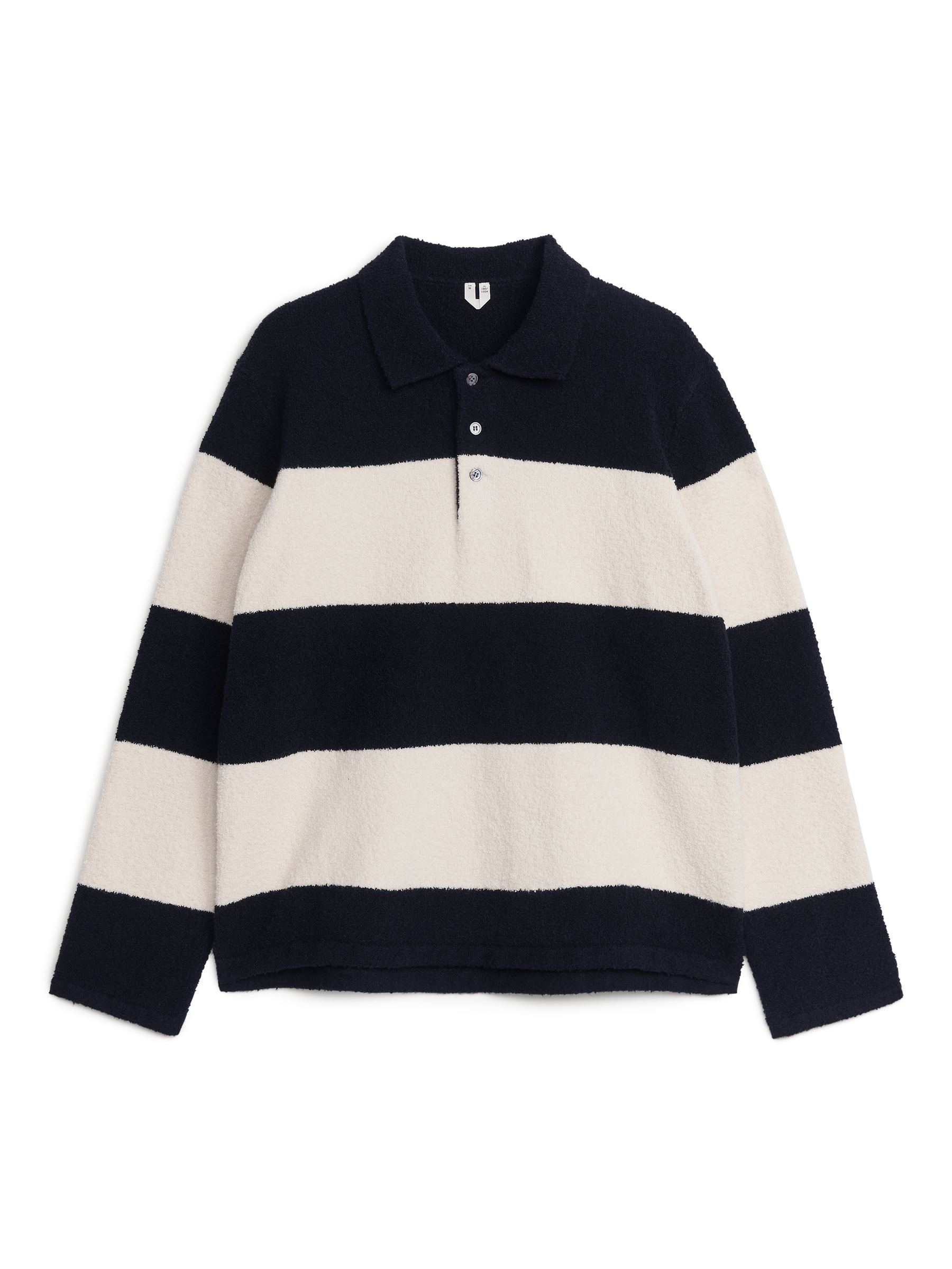 Polostrickhemd - dunkelblau/hellbeige - Regular Fit - Herren - StillMedia/DescriptiveStillLife - 1