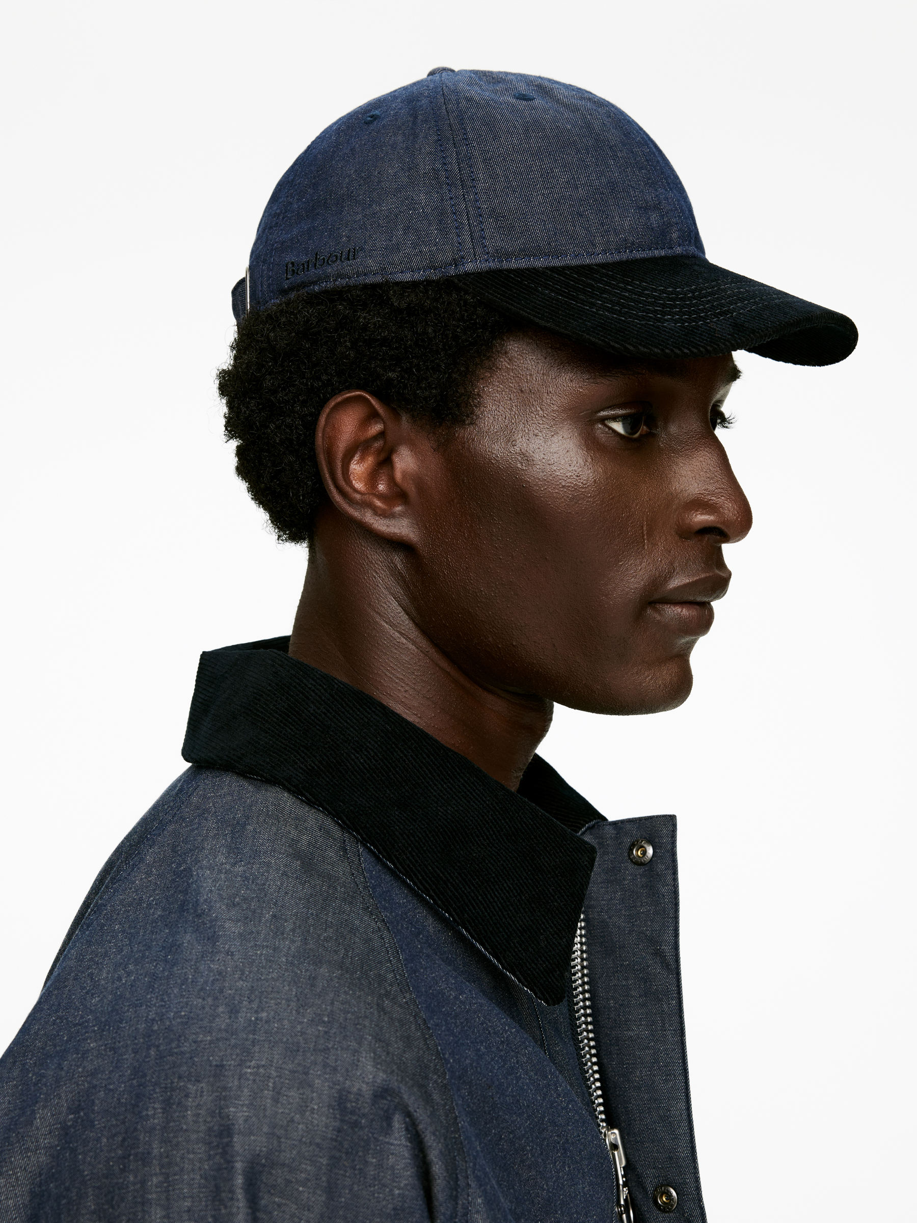 ARKET and Barbour Dry-Waxed Cap - Blue - Men - StillMedia/Lookbook - 5