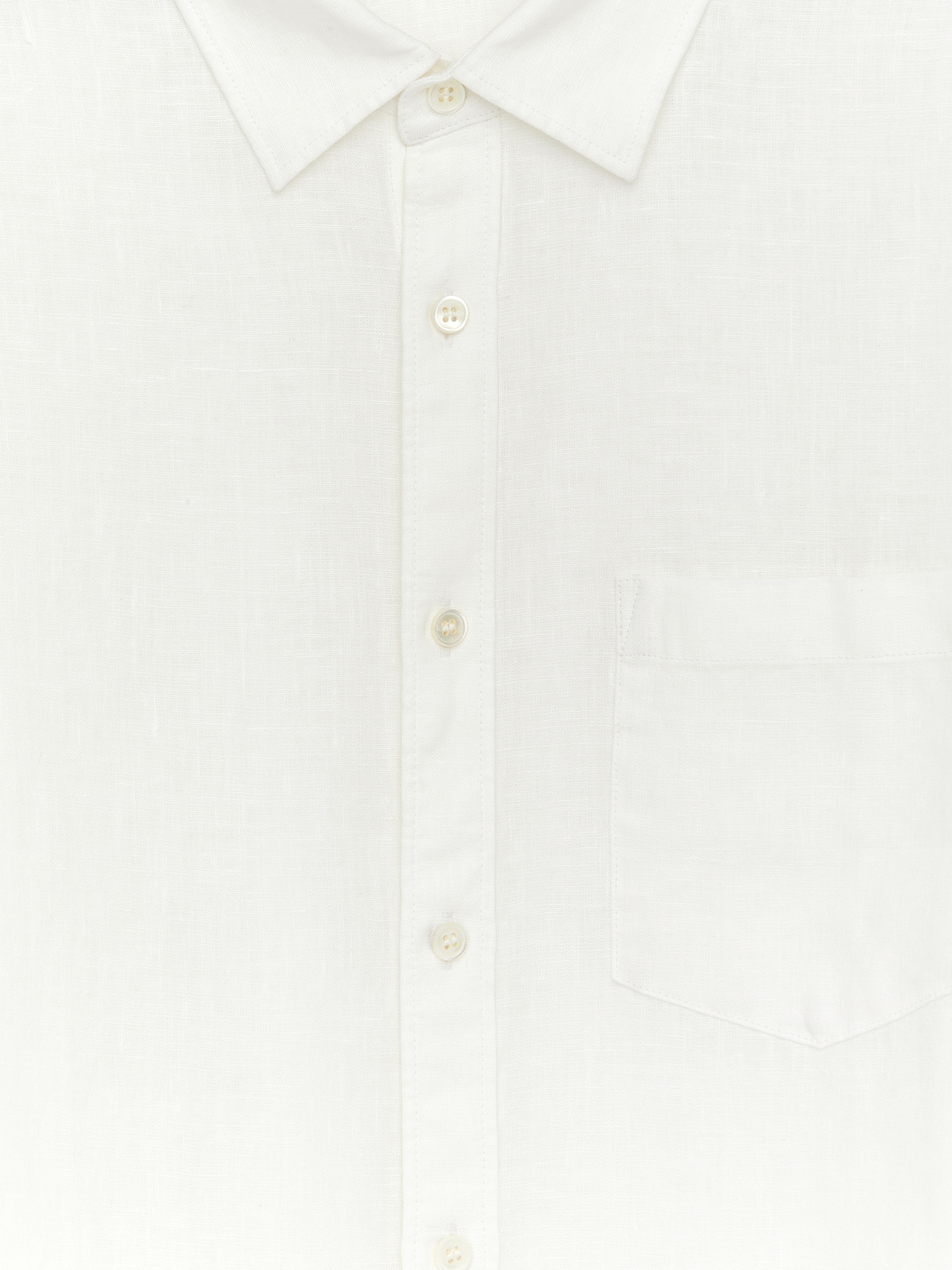 Chemise en lin de coupe classique - Blanc/Beige/Bleu/Blanc cassé/Bleu foncé/Vert foncé/Marron/Vert poudré - 2