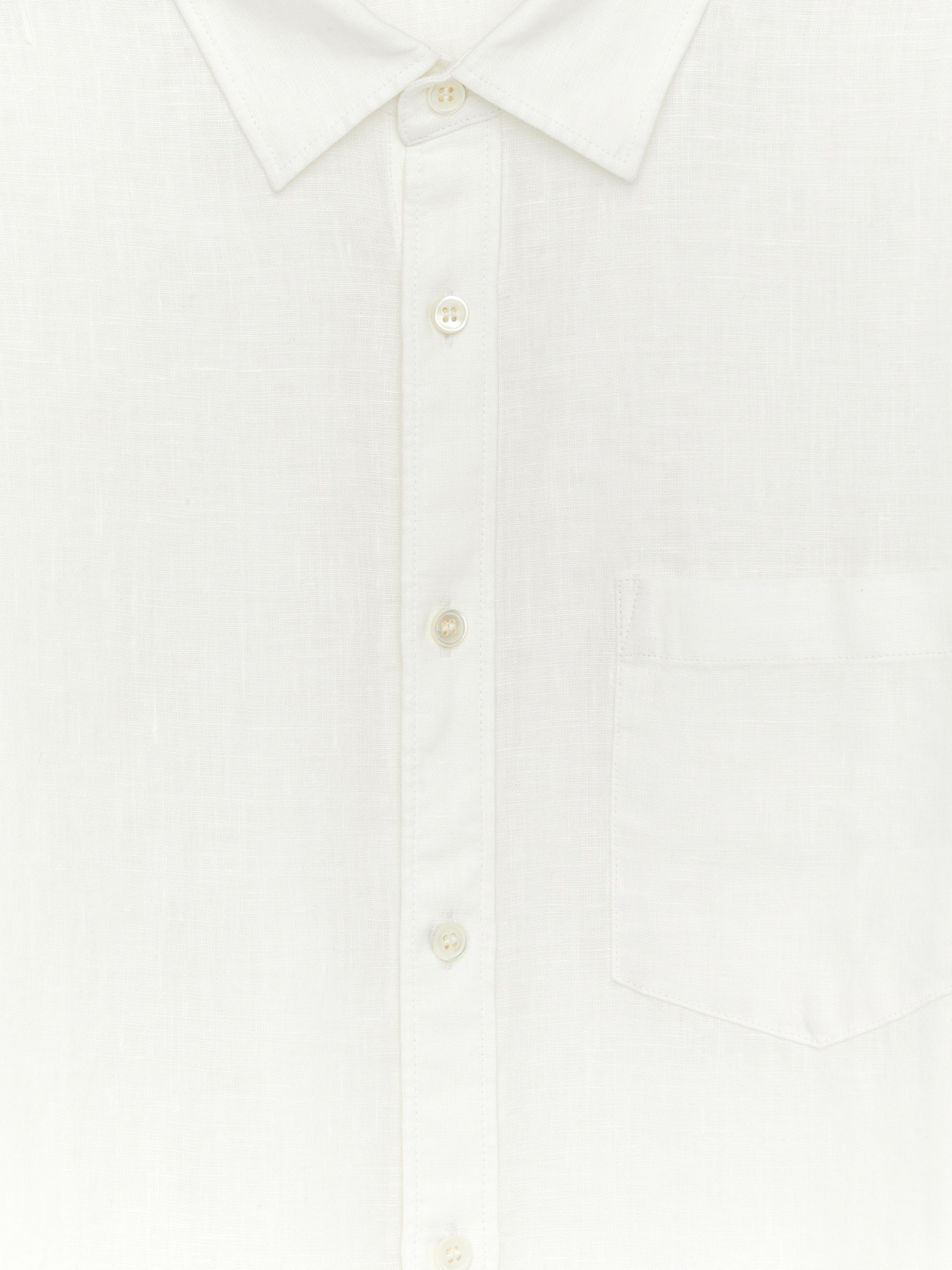 Regular-Fit Linen Shirt - White - Regular fit - Men - StillMedia/DescriptiveDetail - 2