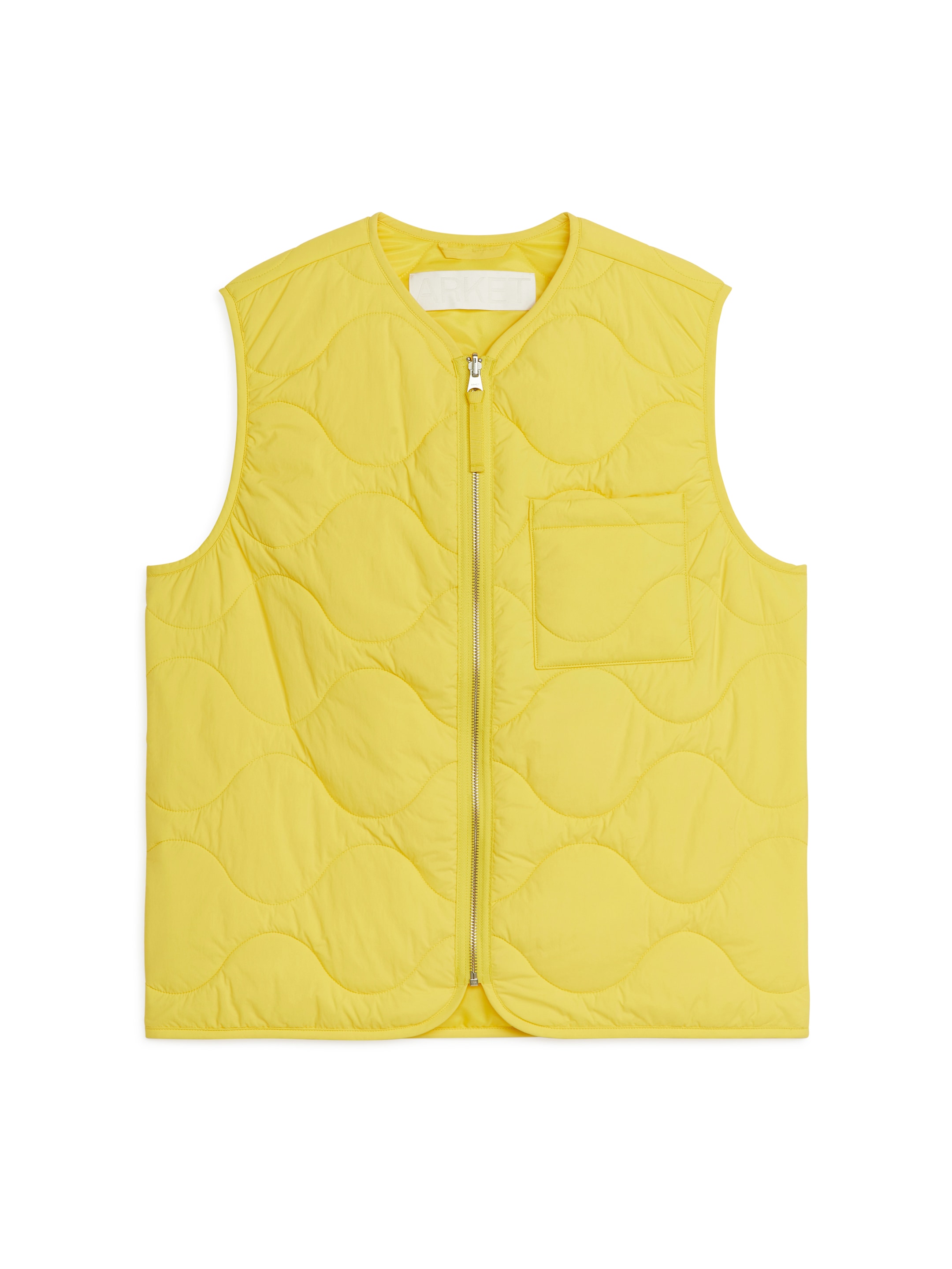 Visa större bild: Quiltad 2-in-1-väst - Gul - HERR | H&M SE 1