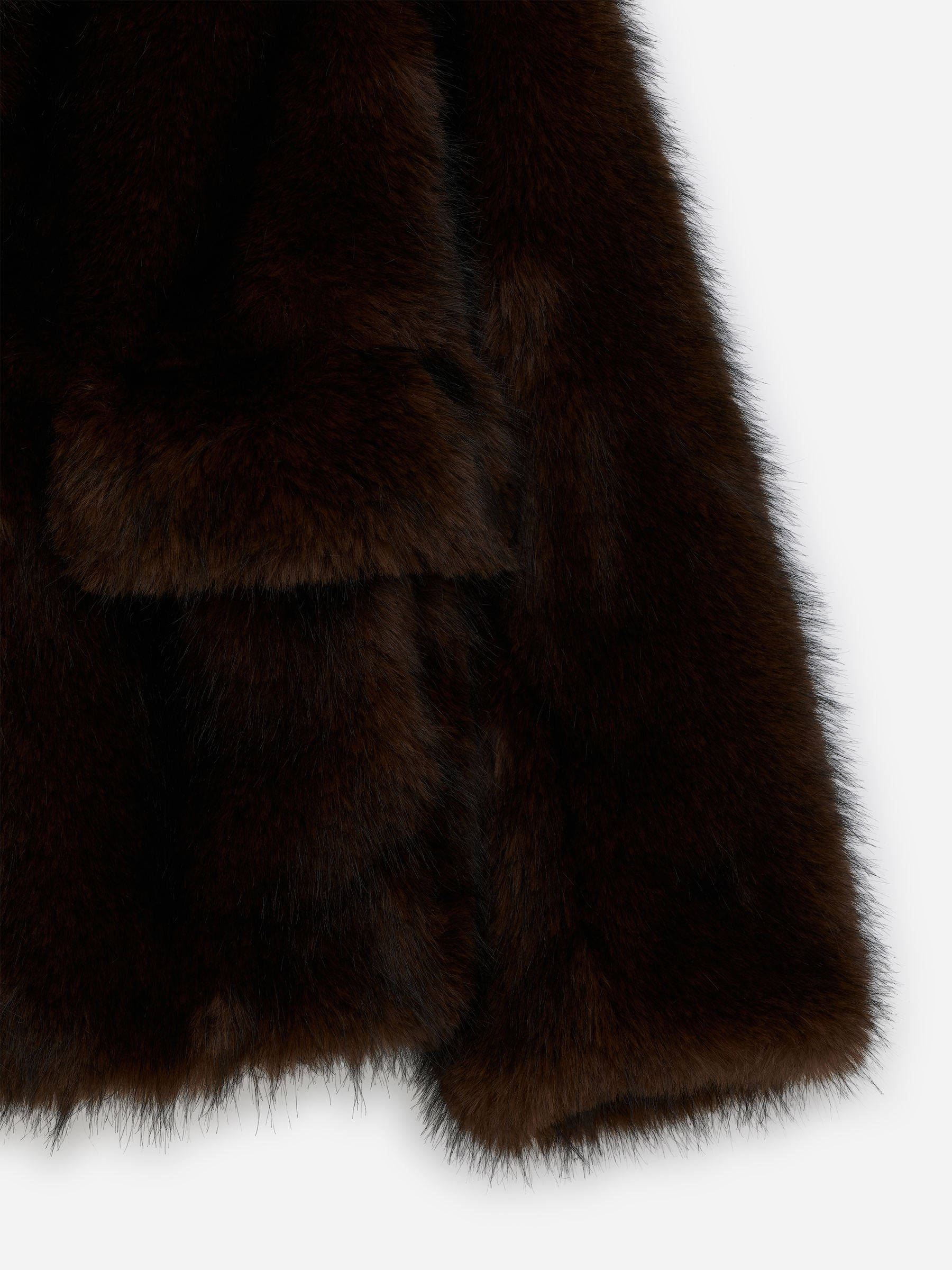 Faux Fur Jacket - Dark Brown - Regular fit - Women - StillMedia/DescriptiveStillLife - 5