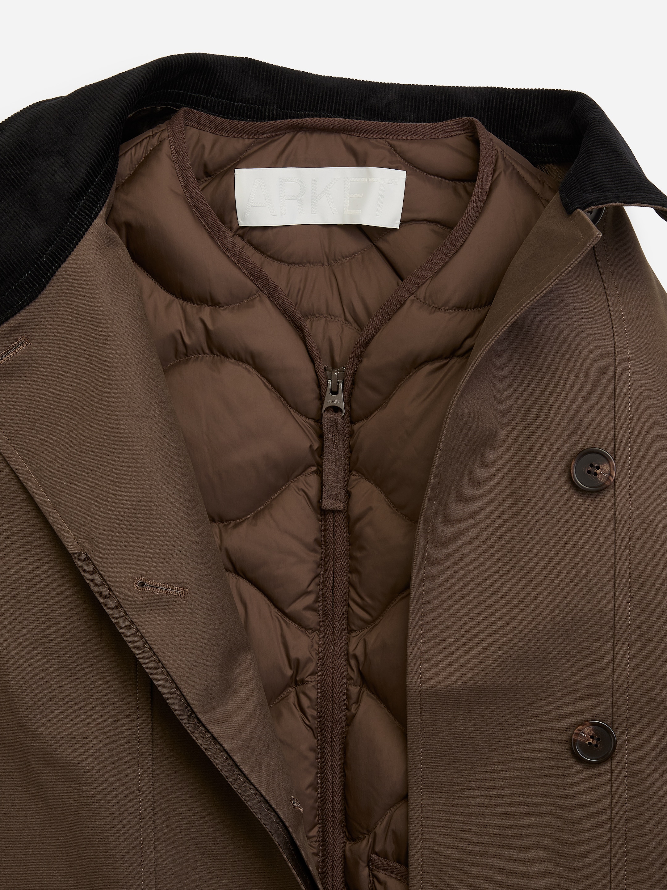 Giacca con imbottitura trapuntata Re:Down - Marrone - Regular fit - women - StillMedia/DescriptiveDetail - 8