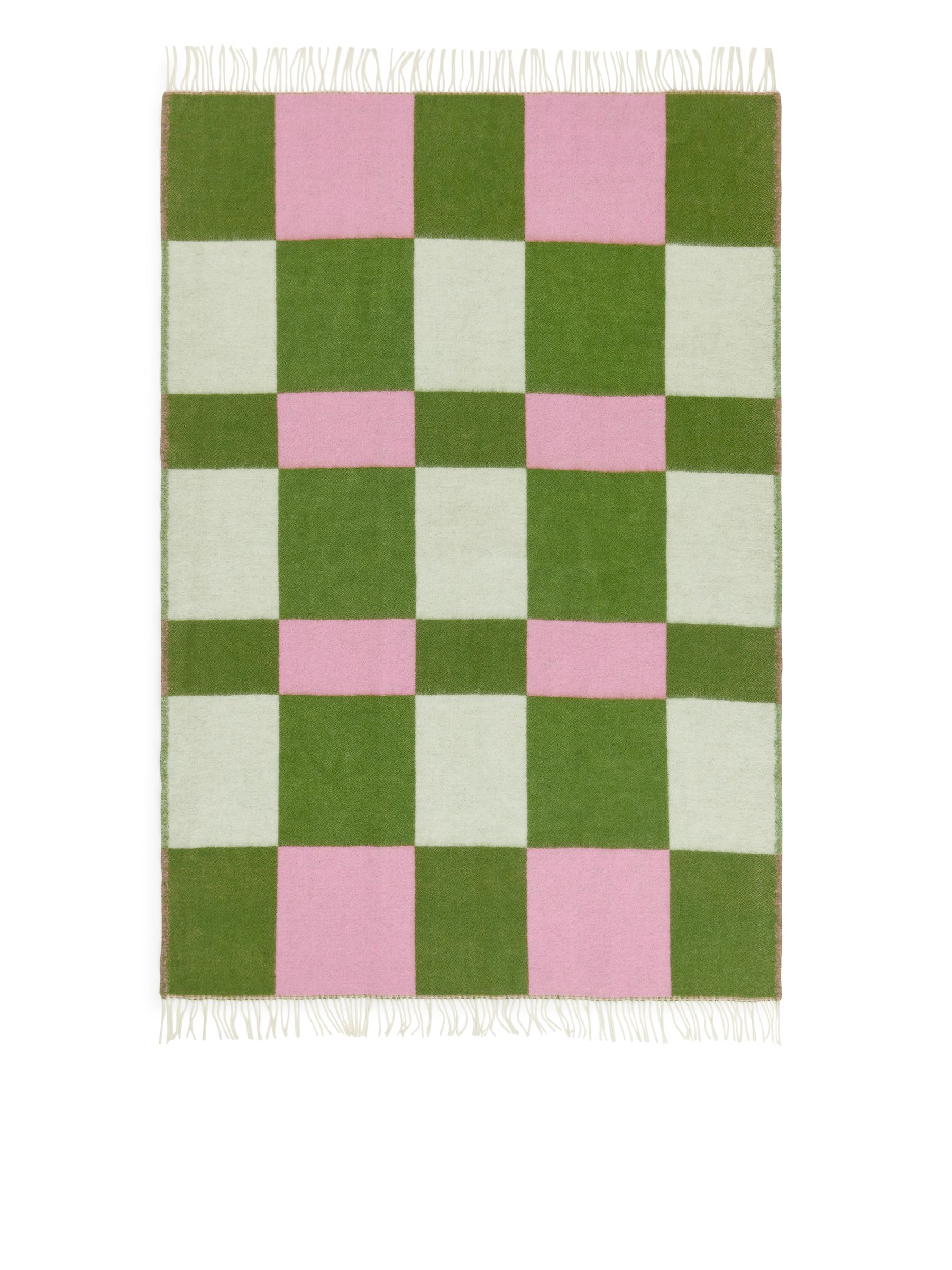 Evelina Kroon Wool Blanket - Green/Check - Homeware - StillMedia/DescriptiveStillLife - 3