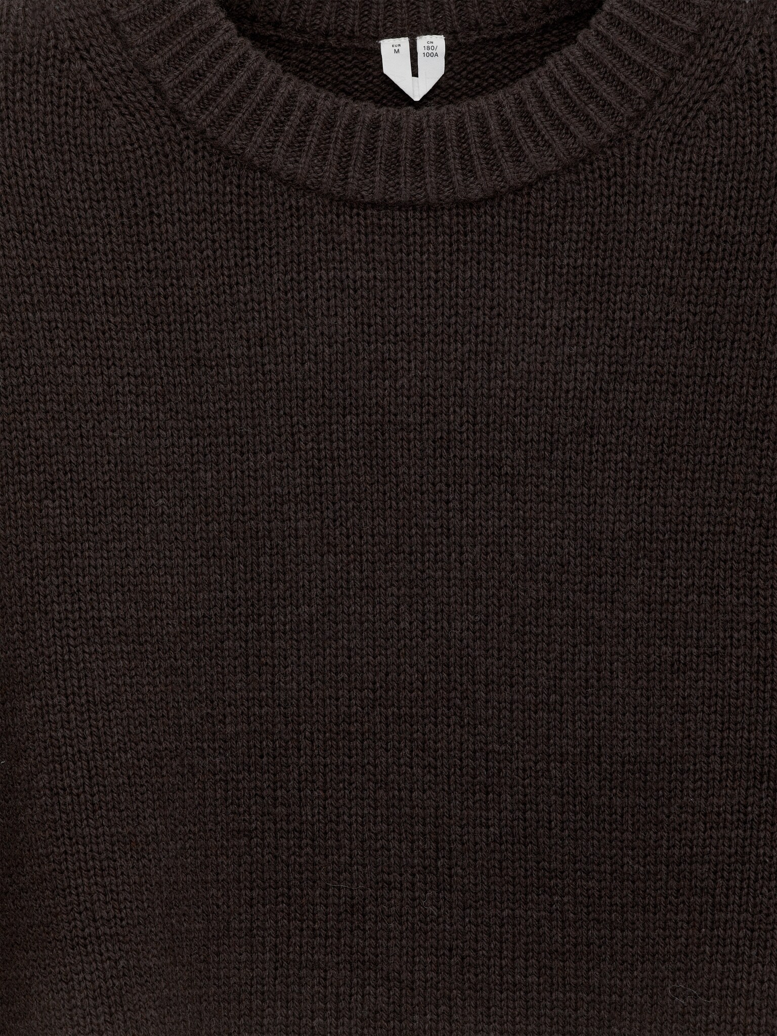 Pull épais en laine - Marron foncé/Gris clair chiné/Charbon chiné/Bleu foncé/Beige chiné/Blanc cassé/Bleu moyen - 6