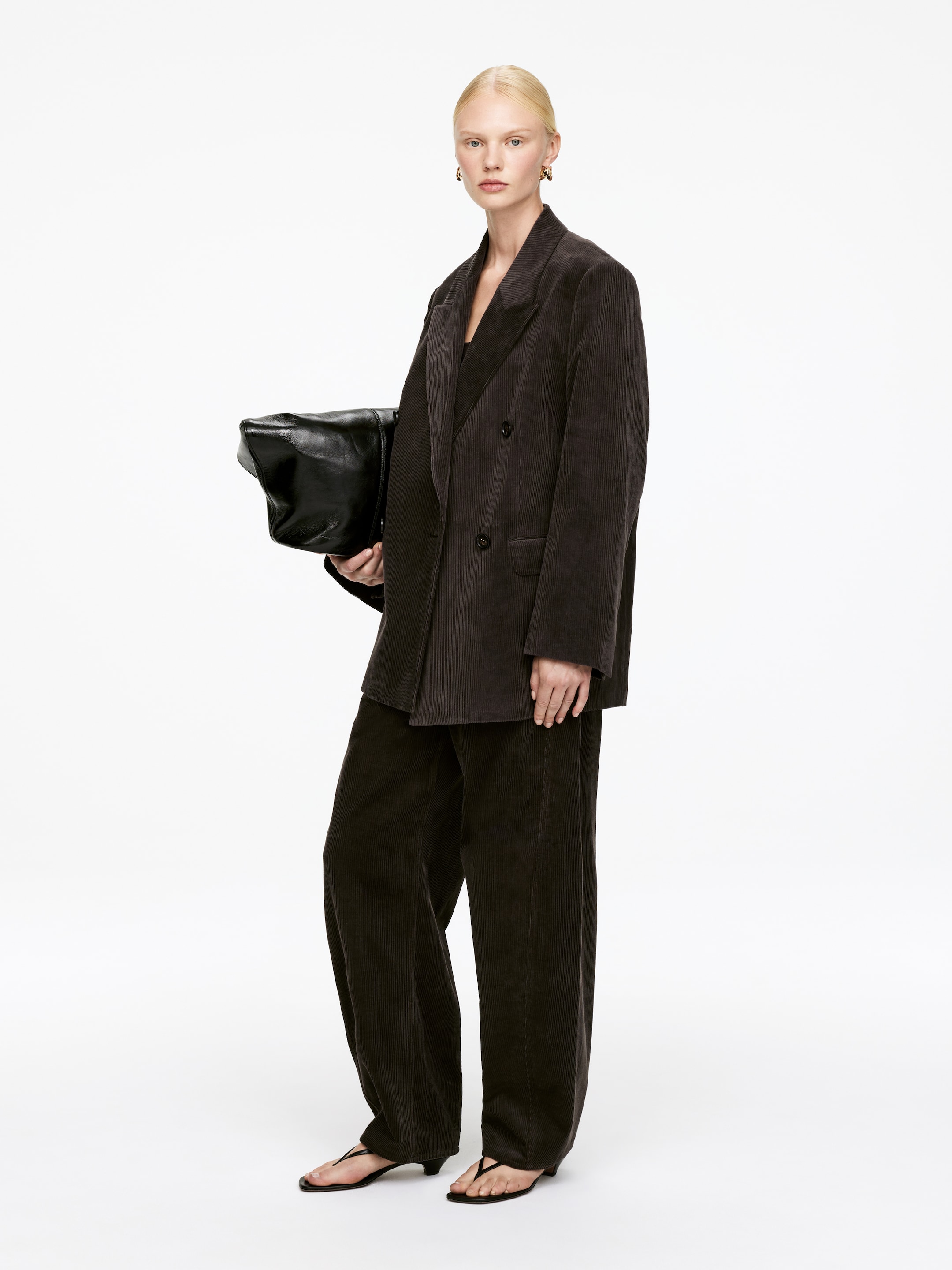 Agrandir l'image: Blazer en velours - Marron foncé - FEMME | H&M FR 2