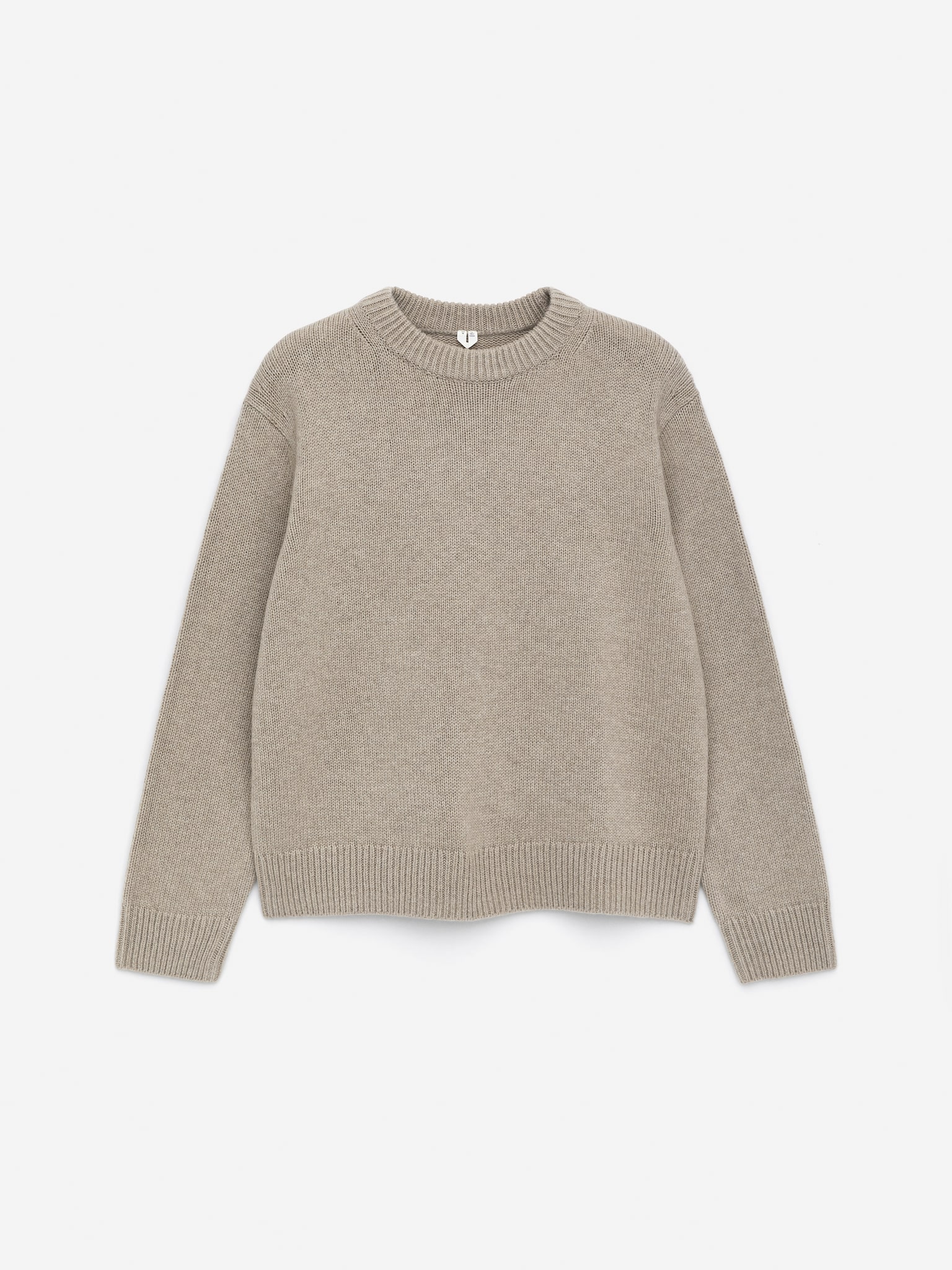 Pull épais en laine - Beige chiné/Gris clair chiné/Charbon chiné/Bleu foncé/Marron foncé/Blanc cassé/Bleu moyen - 2