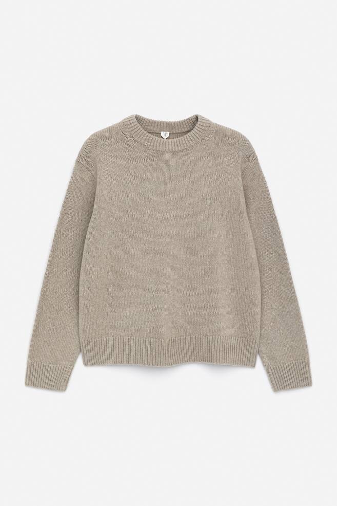 Maglione in lana pesante - Beige mélange/Bianco sporco/Blu/Giallo chiaro/Antracite mélange/Grigio chiaro mélange/Blu scuro - 1