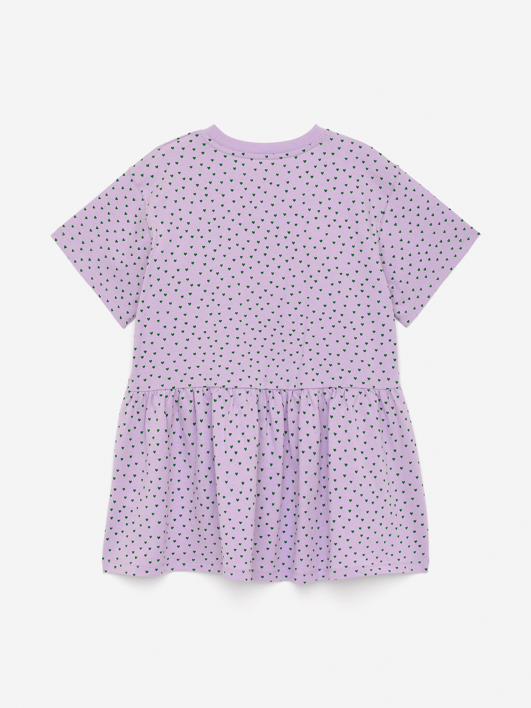 Ver imagen más grande: Vestido de punto con volantes - Lila/corazones verdes - NIÑOS | H&M ES 2