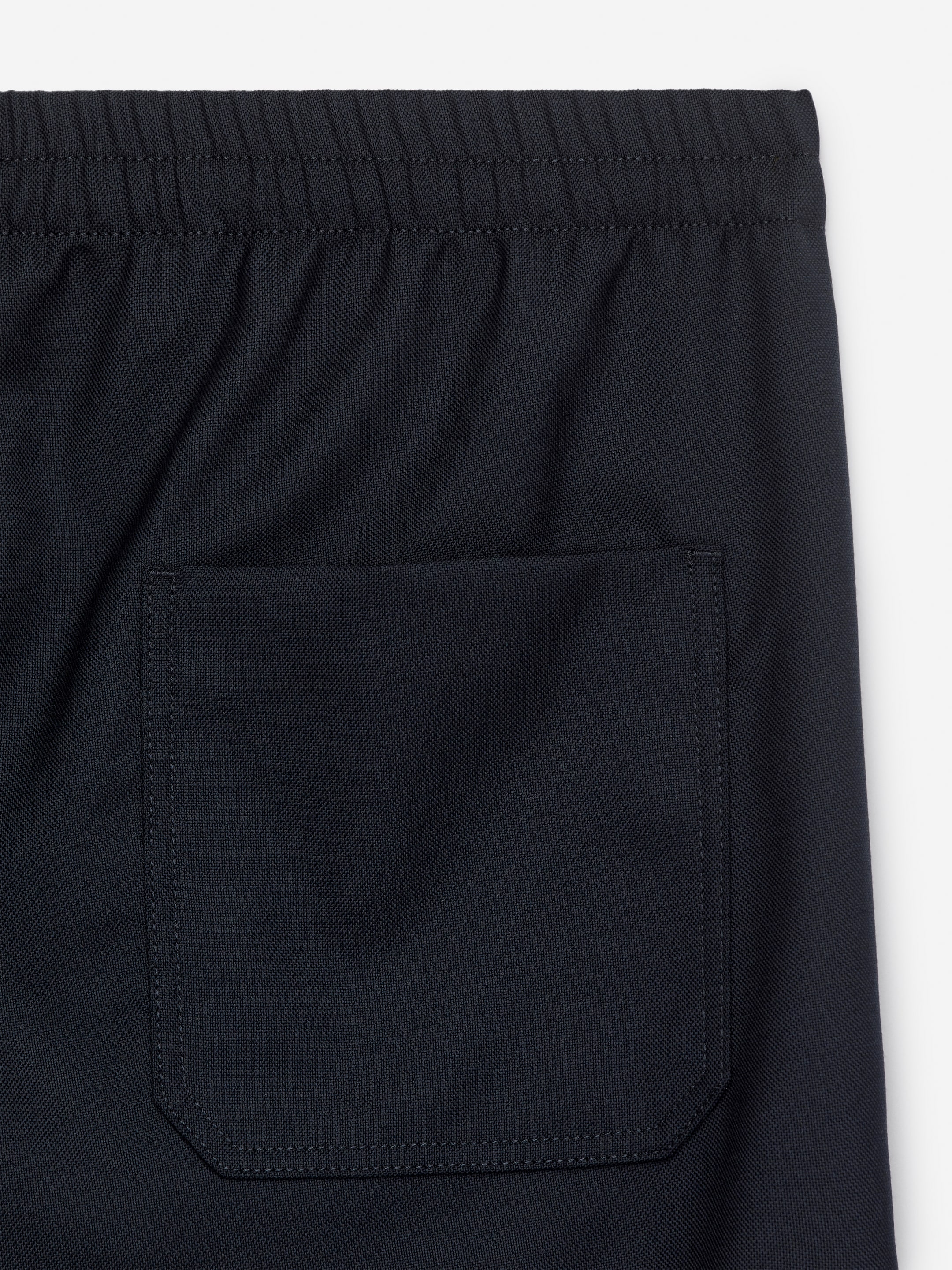 Visa större bild: Byxa i hopsackväv med dragsko - Mörkblå - HERR | H&M SE 5
