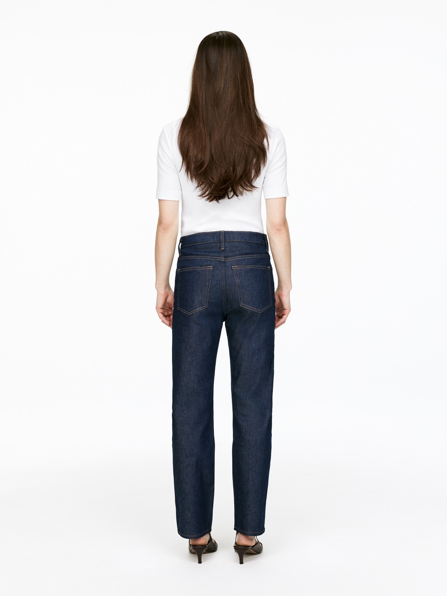 JADE CROPPED Slim Jeans - Dark Blue/Black/Mid Blue/White/Blue/Dark Blue - 3