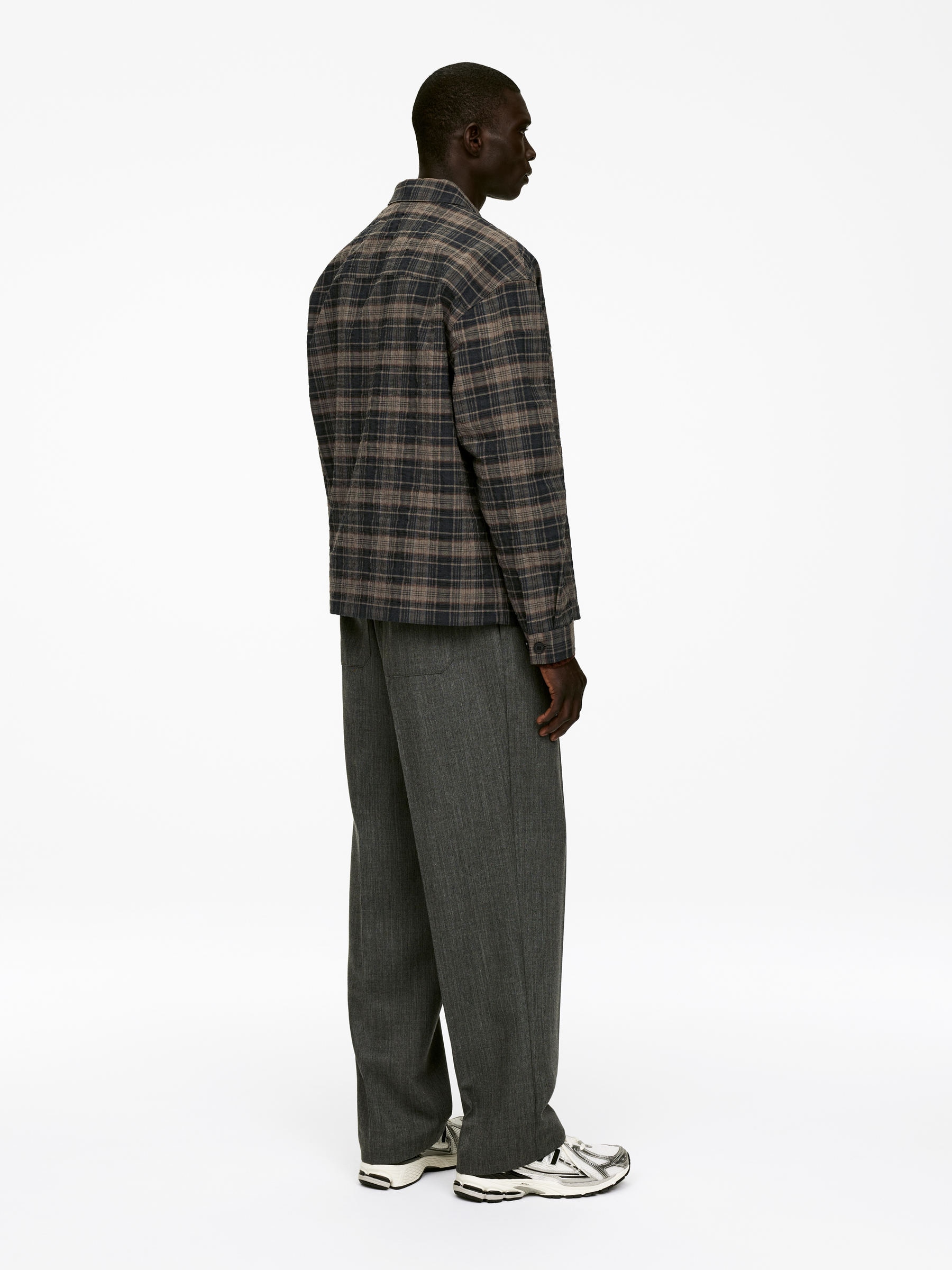 Overshirt aus Wollmischung - Dunkles Graubraun - Relaxed Fit - Men - StillMedia/Lookbook - 6