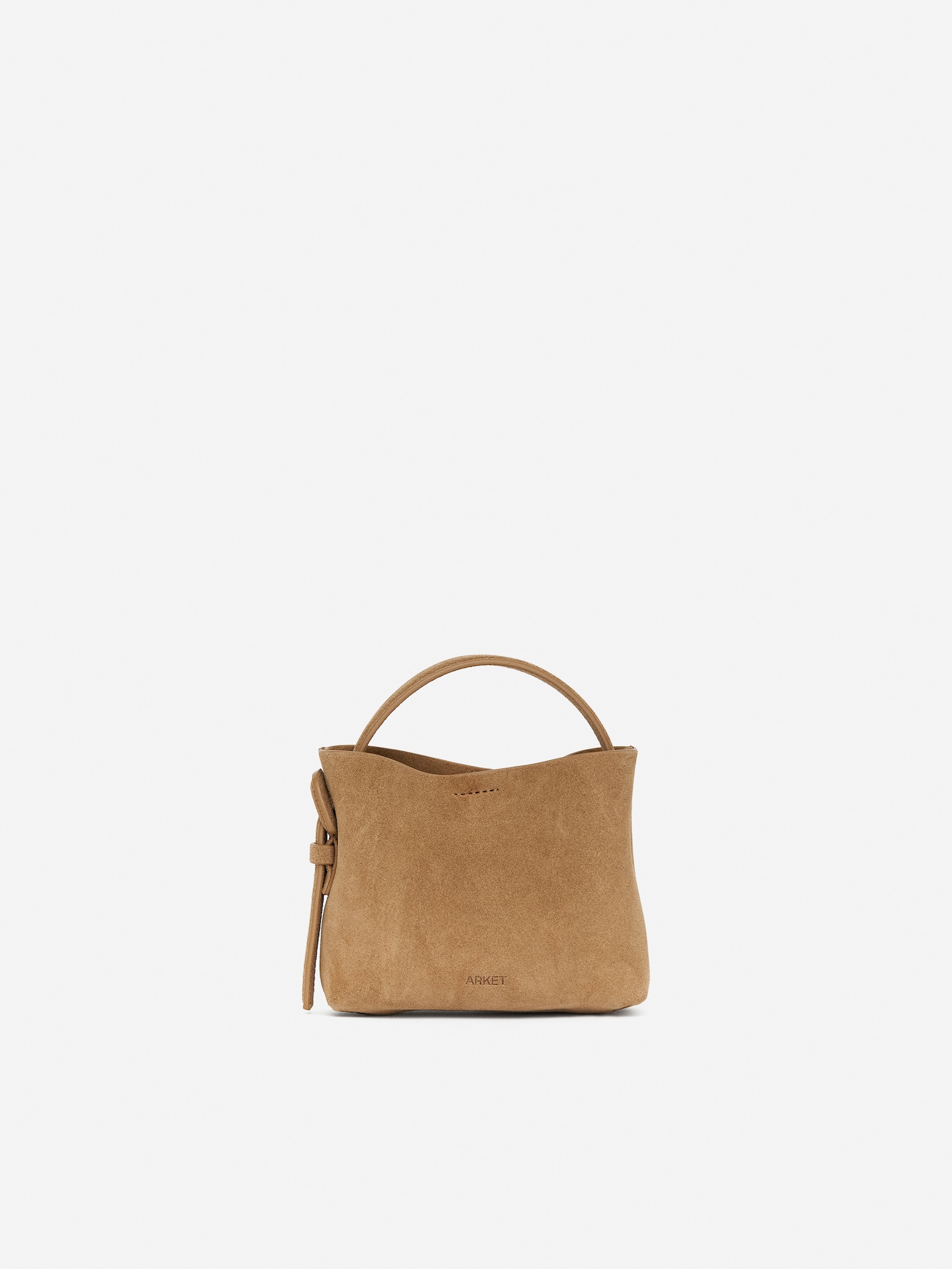 Semišová crossbody taška - Beige