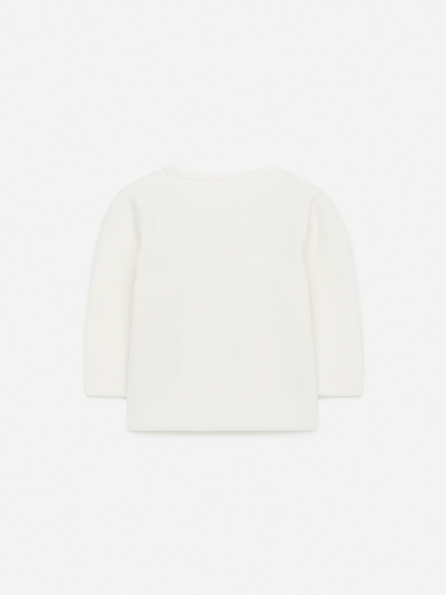 Cardigan en coton doux pour nouveau-né - Blanc - 3