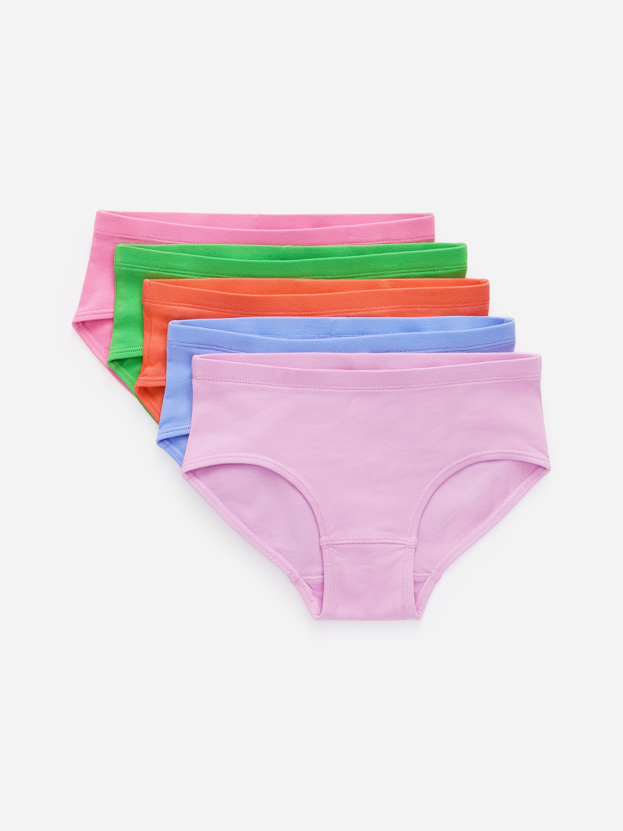 View larger image: Cotton Jersey Briefs Set of 5 - Pink/Bright Multicolour - Kids | H&M GB 1