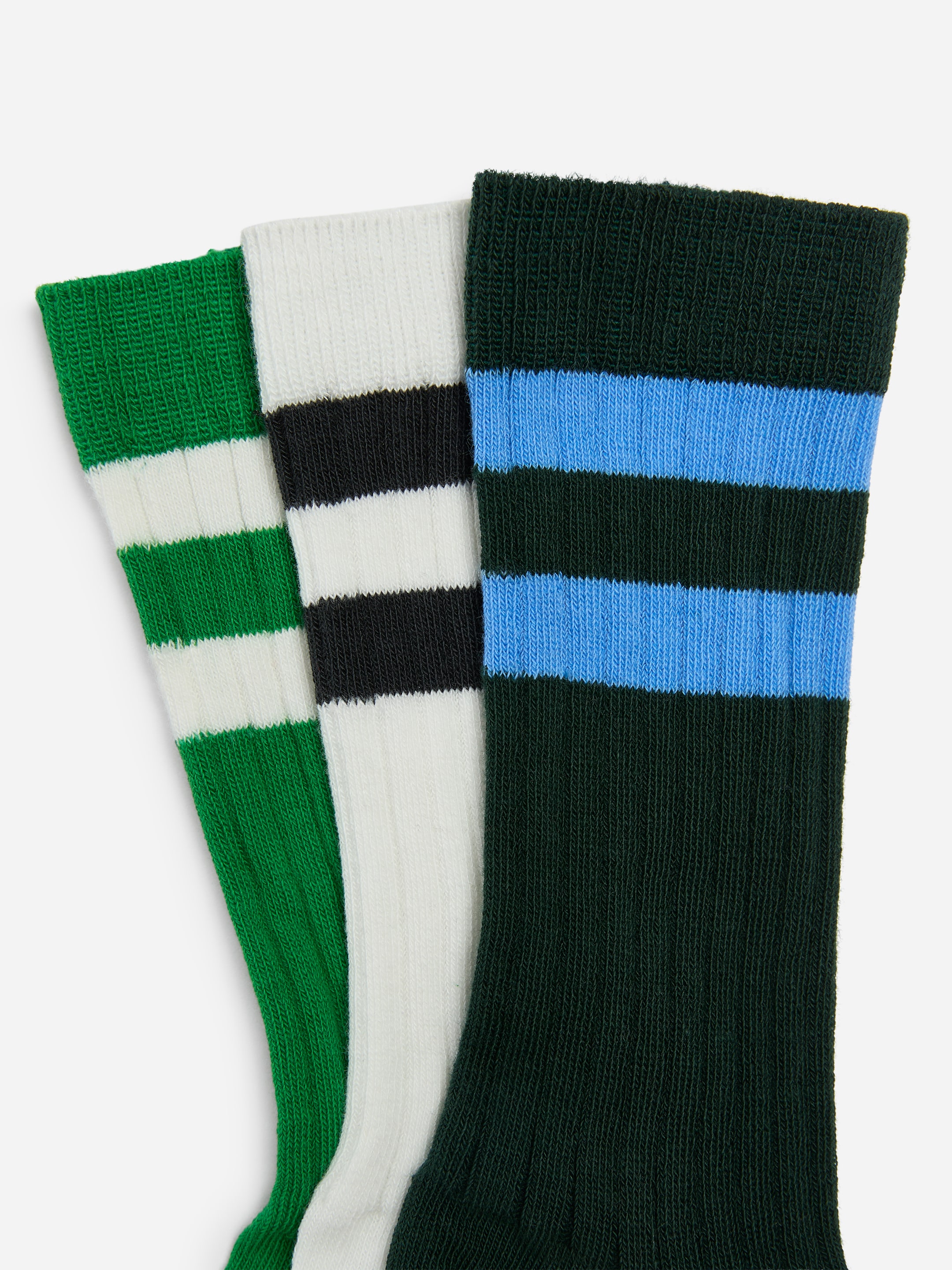 Gerippte Socken, 3er-Pack - Dunkelgrün/mehrfarbig - children - StillMedia/DescriptiveDetail - 2