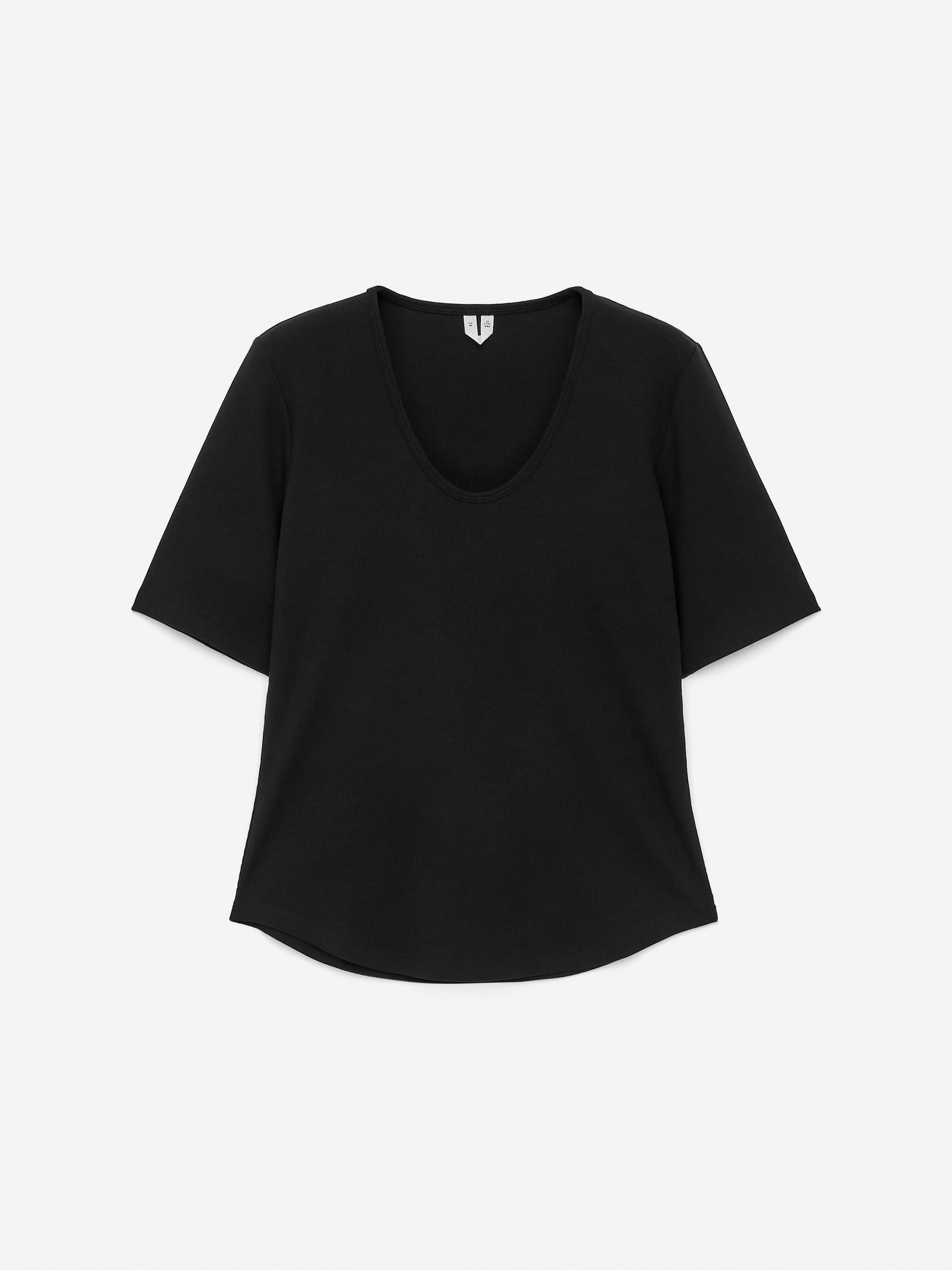Ribbed T-Shirt - Black - Slim fit - Women - StillMedia/DescriptiveStillLife - 2