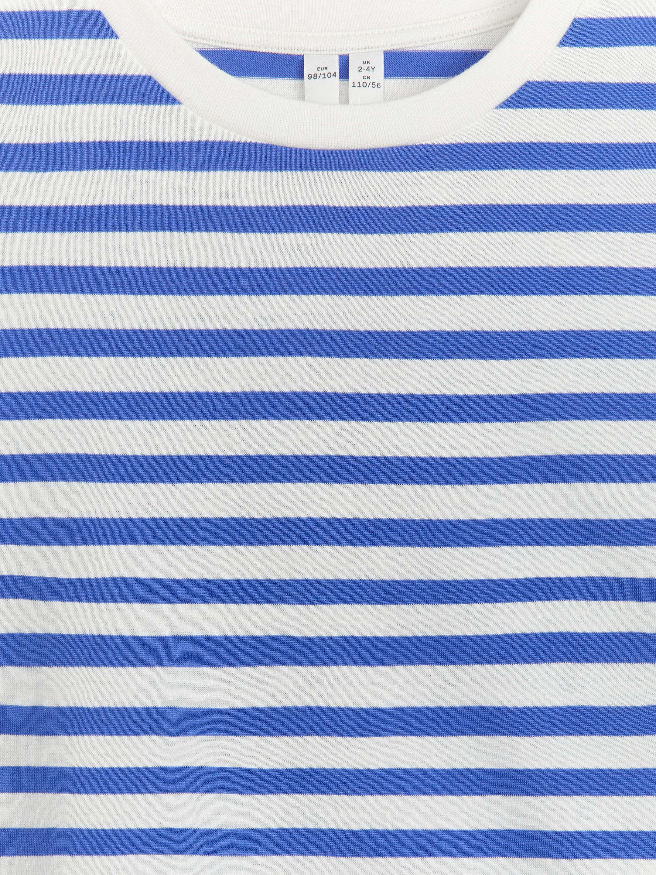 Größeres Bild ansehen: Oversize-T-Shirt mit langen Ärmeln - Blau/Weiß - Kids | H&M DE 3