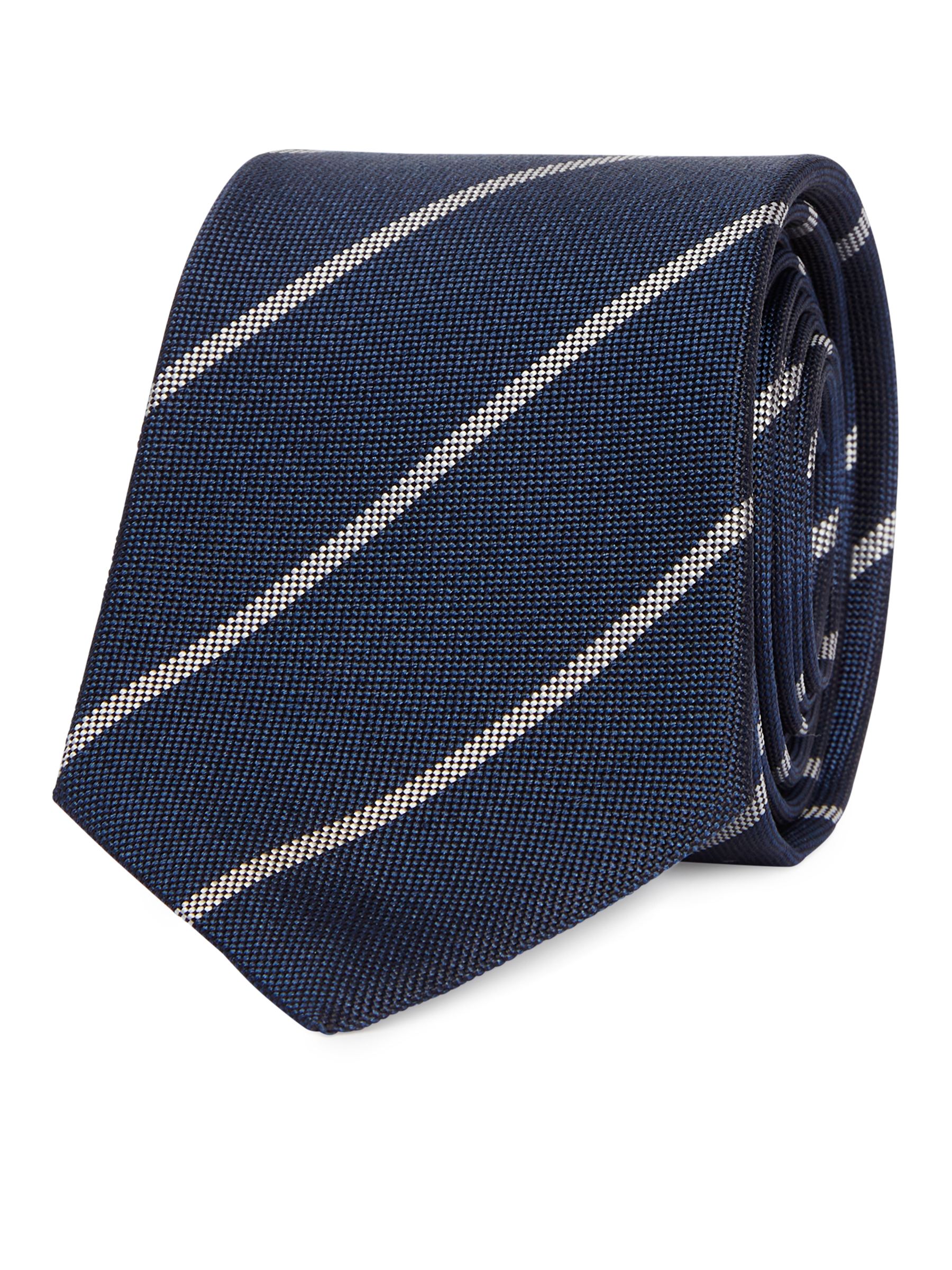 Corbata de seda fina - Azul/rayas - Men - StillMedia/DescriptiveStillLife - 1