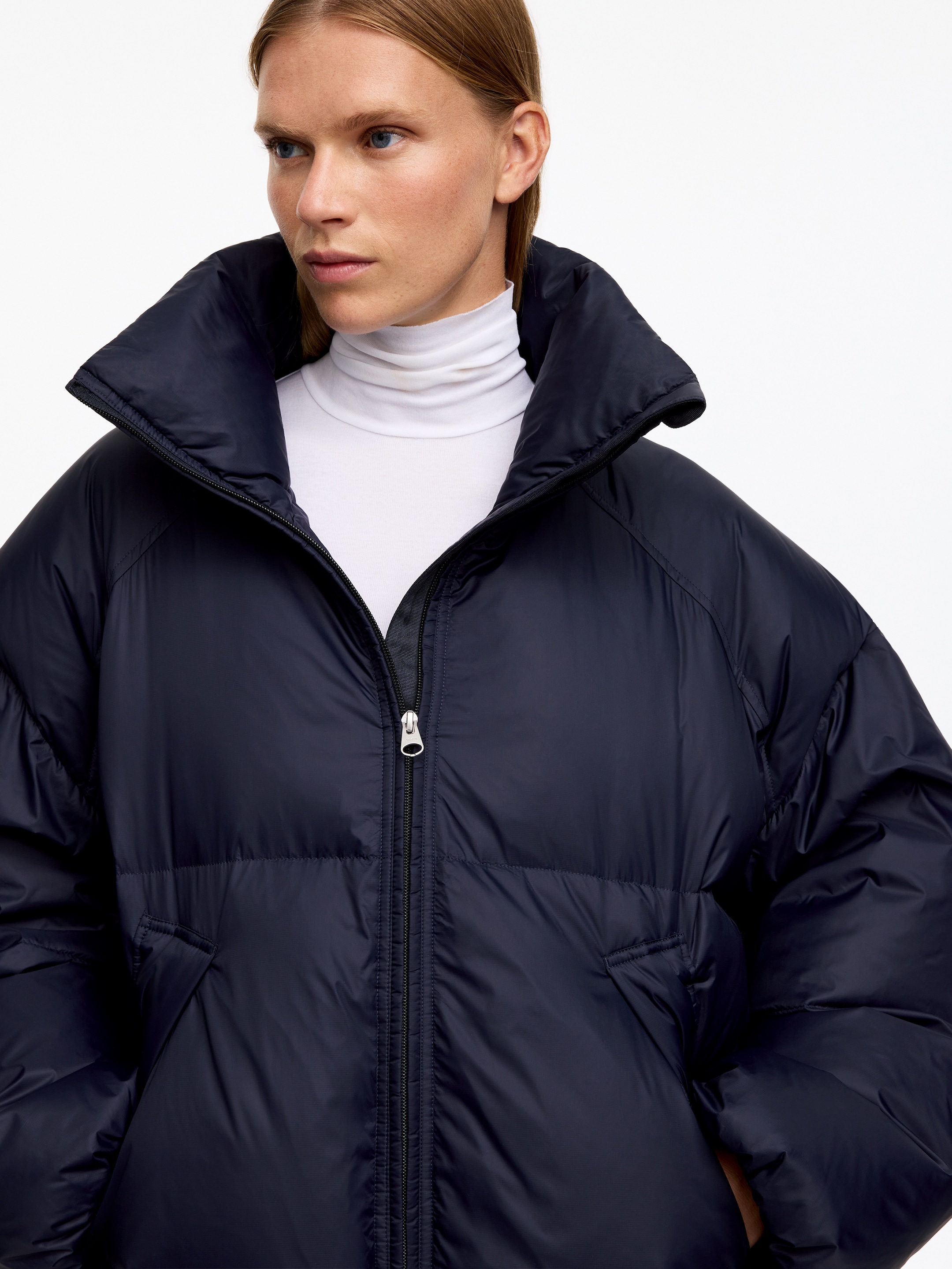 Upcycled Down™ Steppjacke - Dunkelblau - Oversize - women - StillMedia/Lookbook - 5