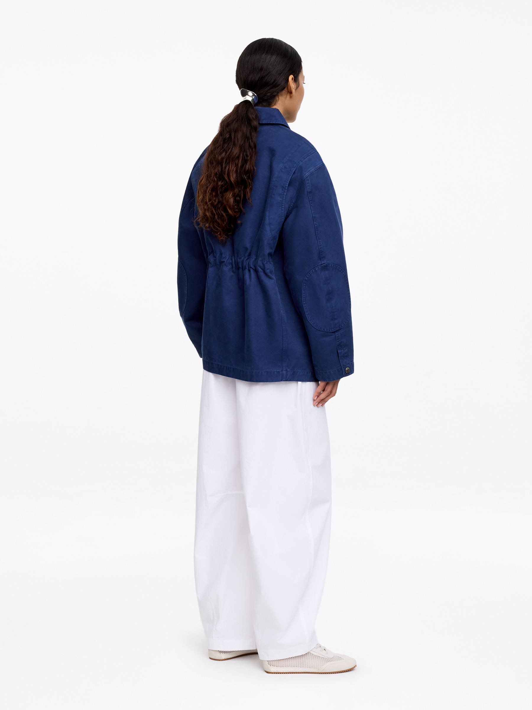 Workwear Jacket - Dark Blue - Oversized - Women - StillMedia/Lookbook - 6