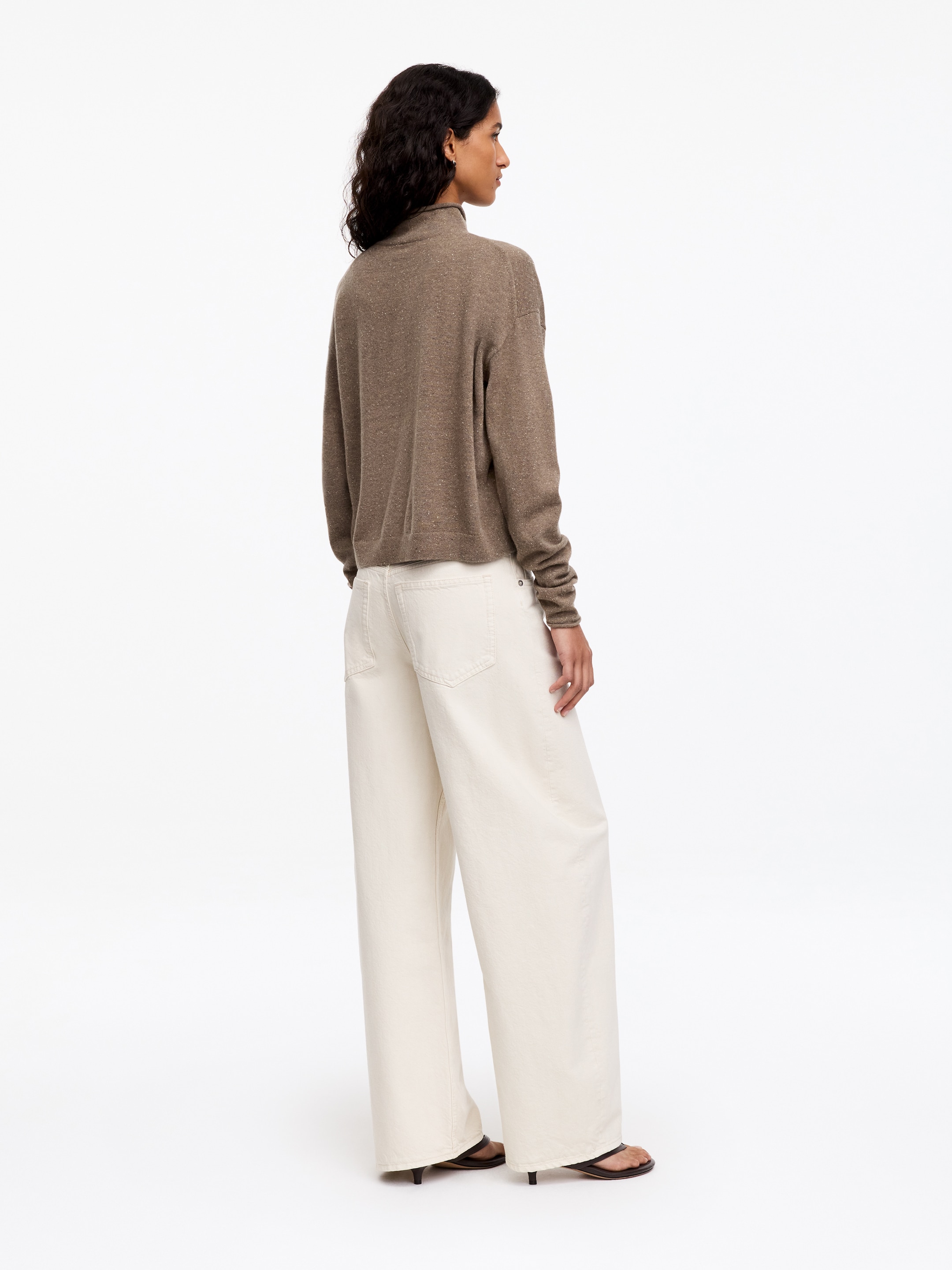 Strickjacke aus Merinowolle - Graubraun - Regular Fit - women - StillMedia/Lookbook - 4