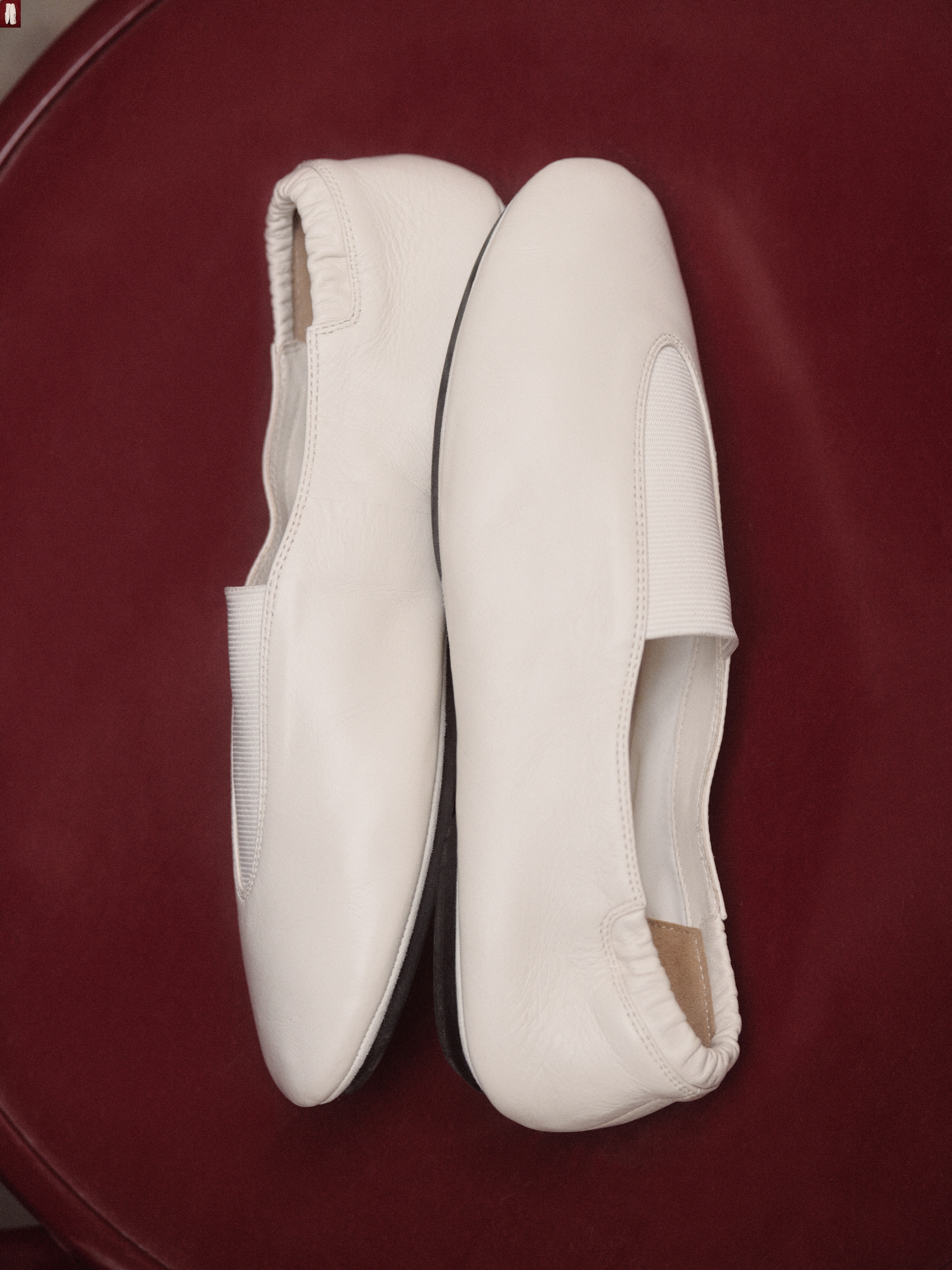 Sporty leather ballerinas - Beige - Women - StillMedia/Environmental - 1