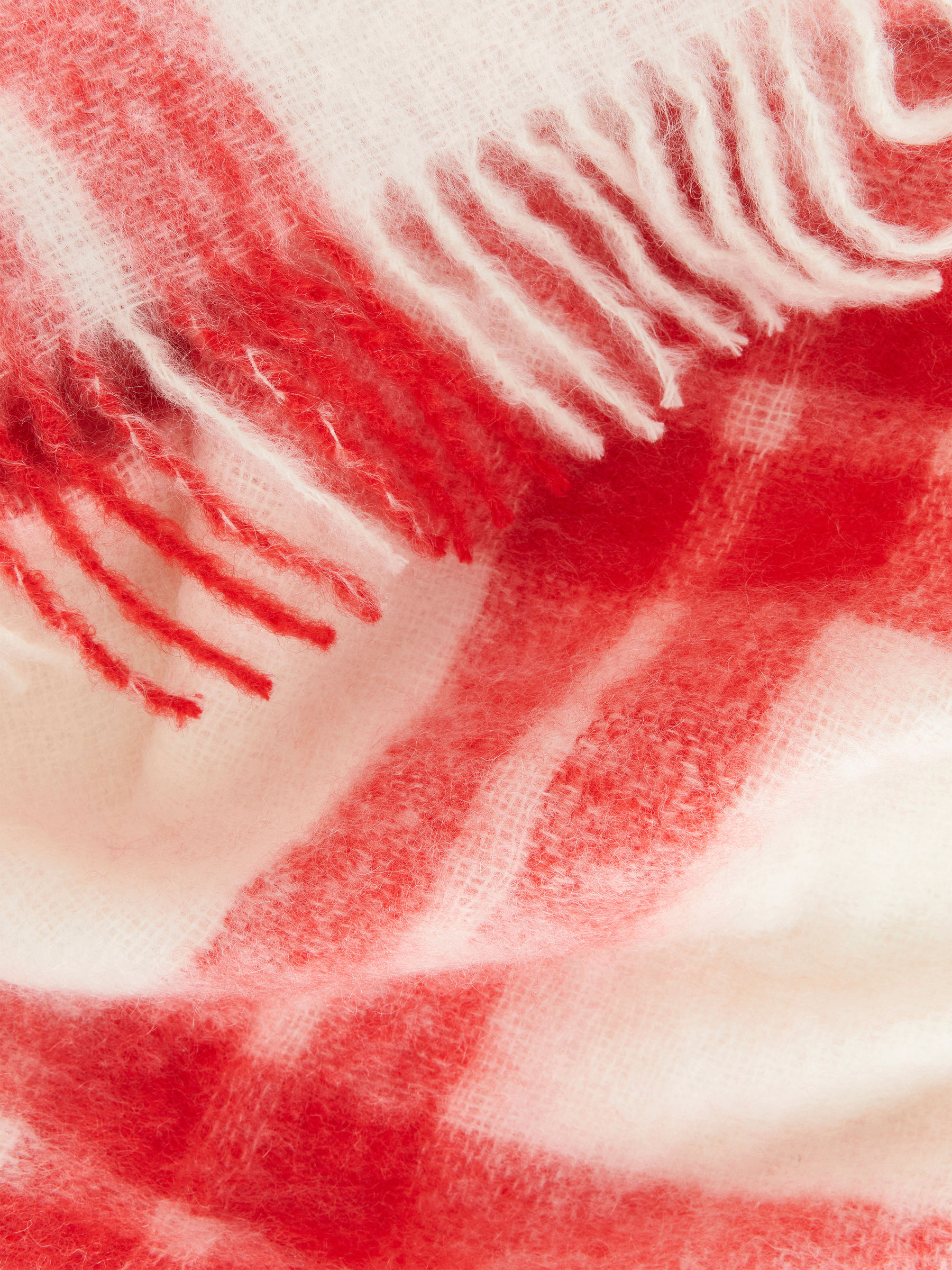 Plaid en mohair Stackelbergs - Blanc/Rouge - Maison et décoration - StillMedia/DescriptiveDetail - 1