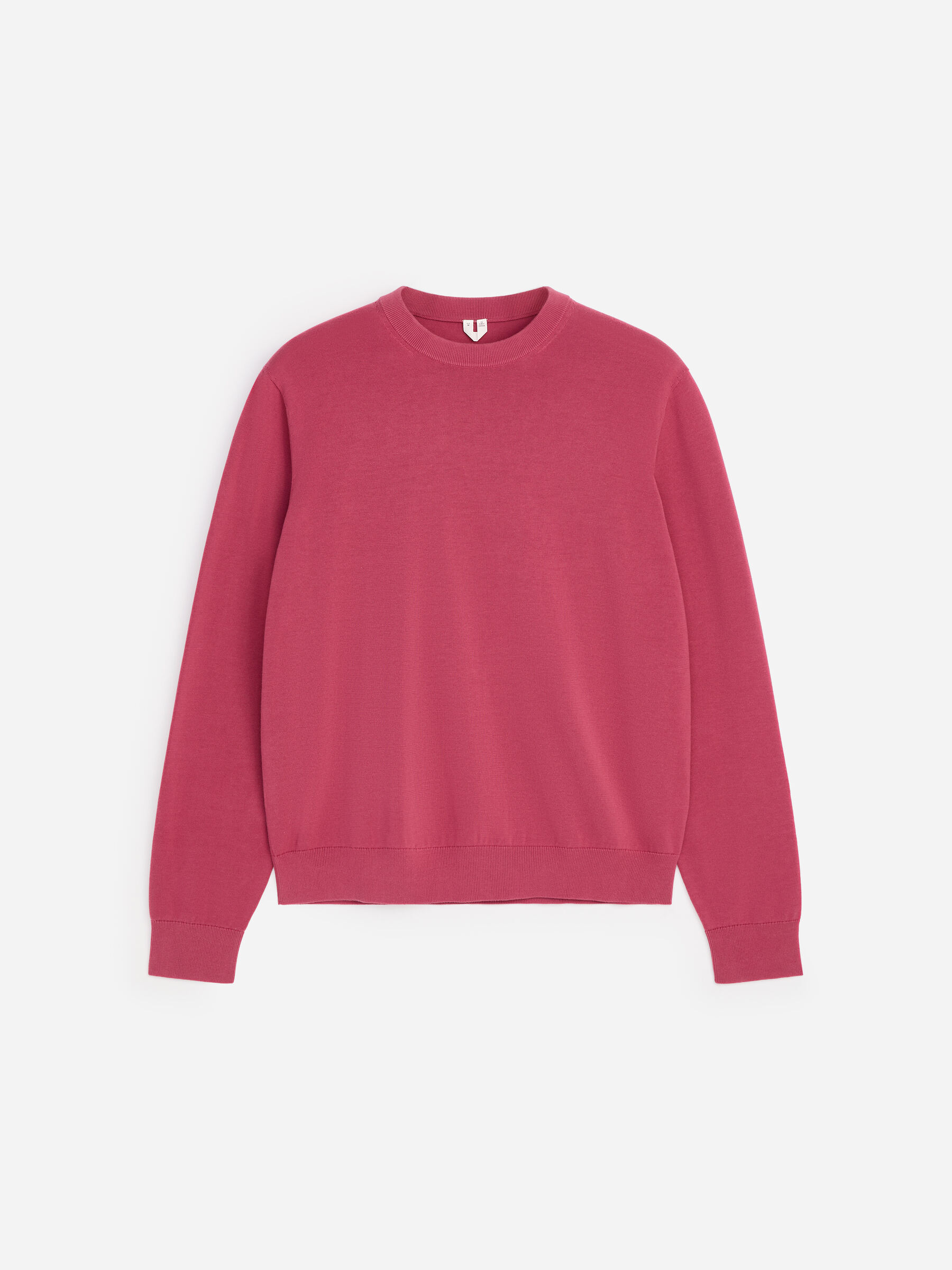 Lightweight Cotton Crewneck Jumper - Raspberry Red - Regular fit - Men - StillMedia/DescriptiveStillLife - 1