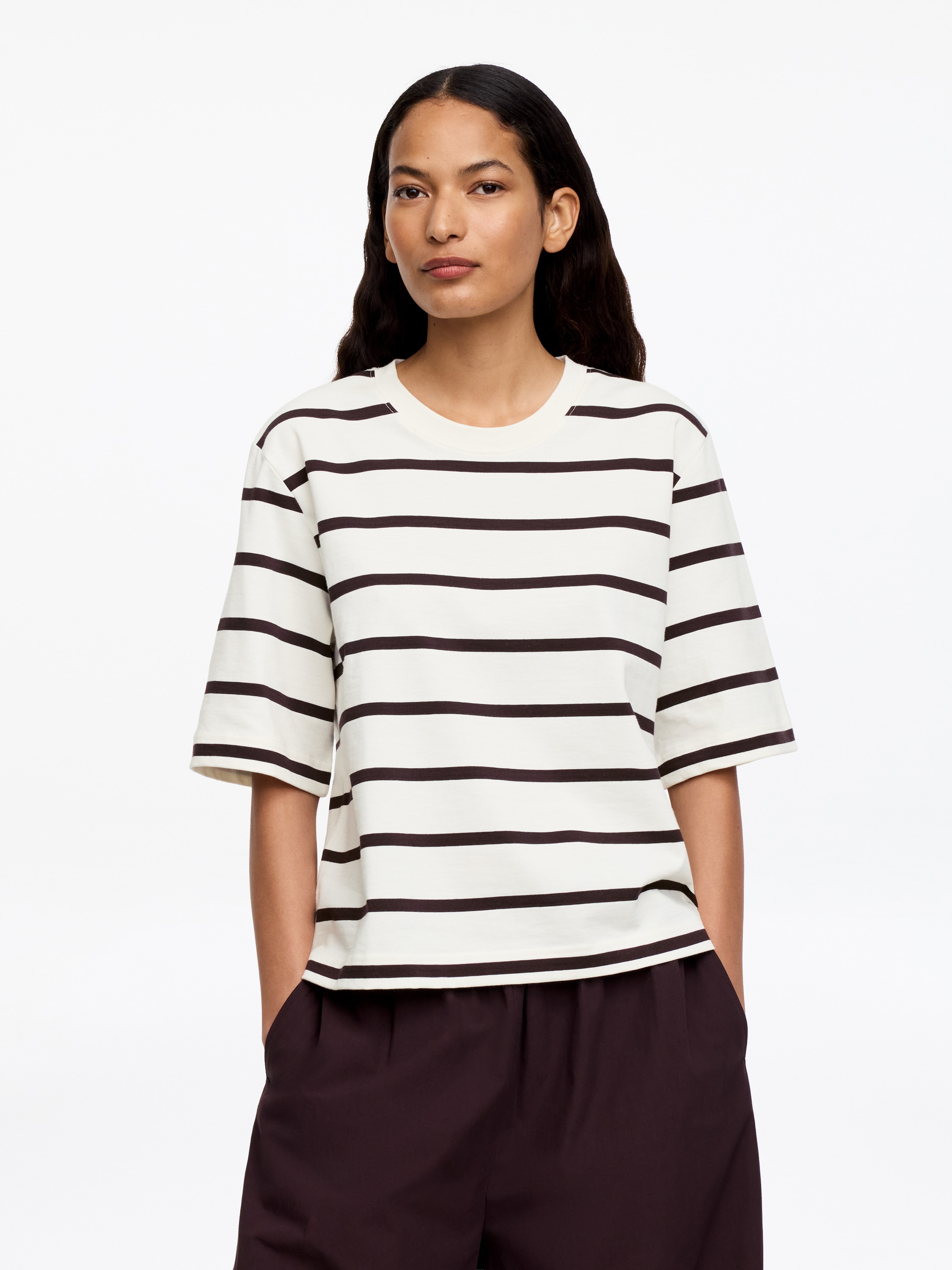 Maglietta Donna Estiva A Maniche Corte: Righe Raglan, Morbida E Casual, Perfetta Per L'Ufficio O Il Tempo Libero (Nero, Taglia L)
