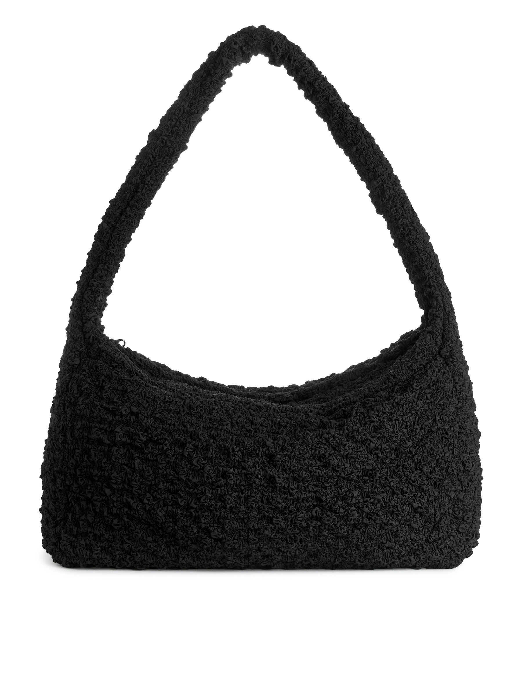 Borsa a spalla increspata-#272628-8249