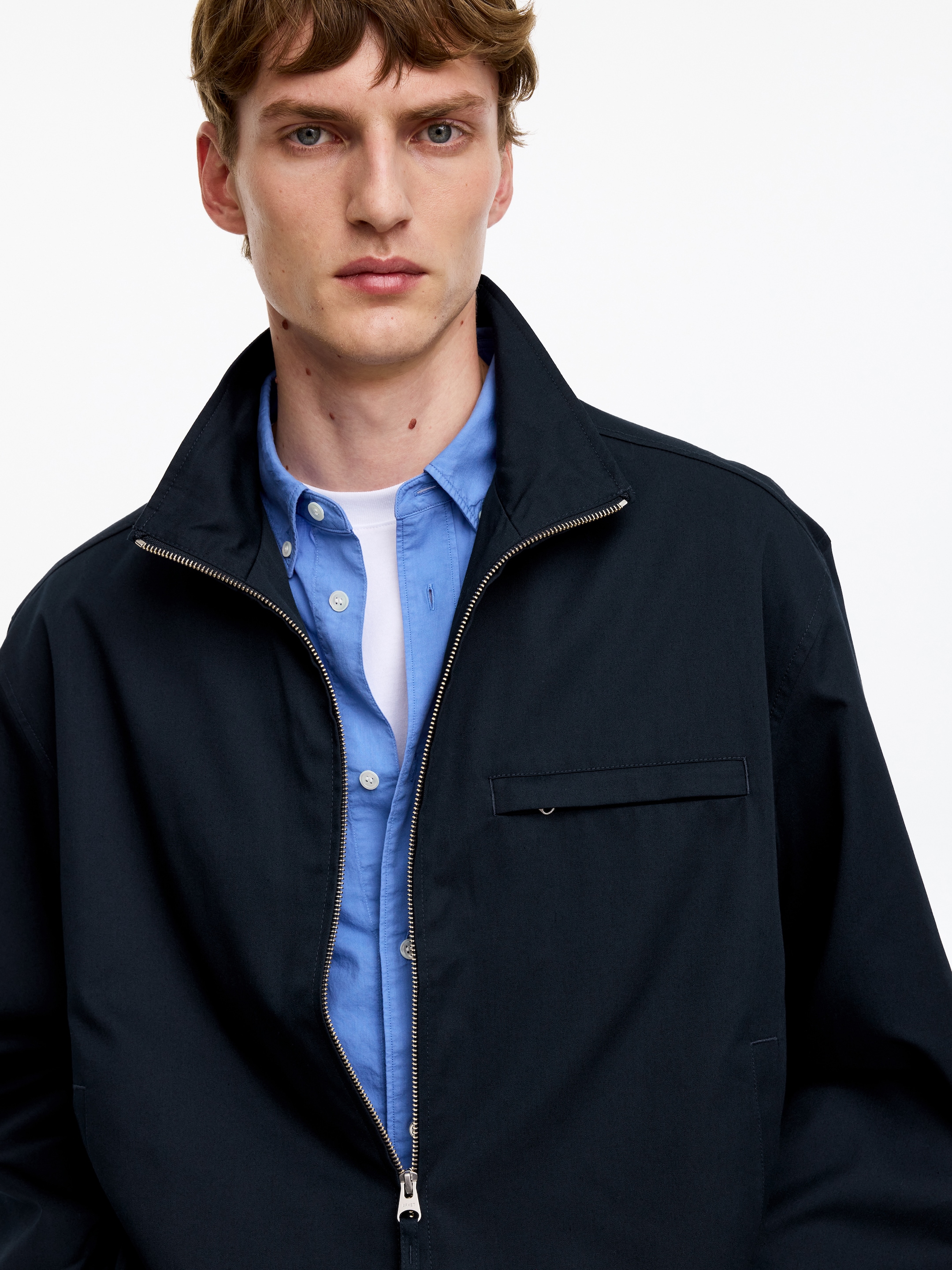 Boxy Jacket - Dark Blue - Relaxed fit - Men - StillMedia/Lookbook - 6