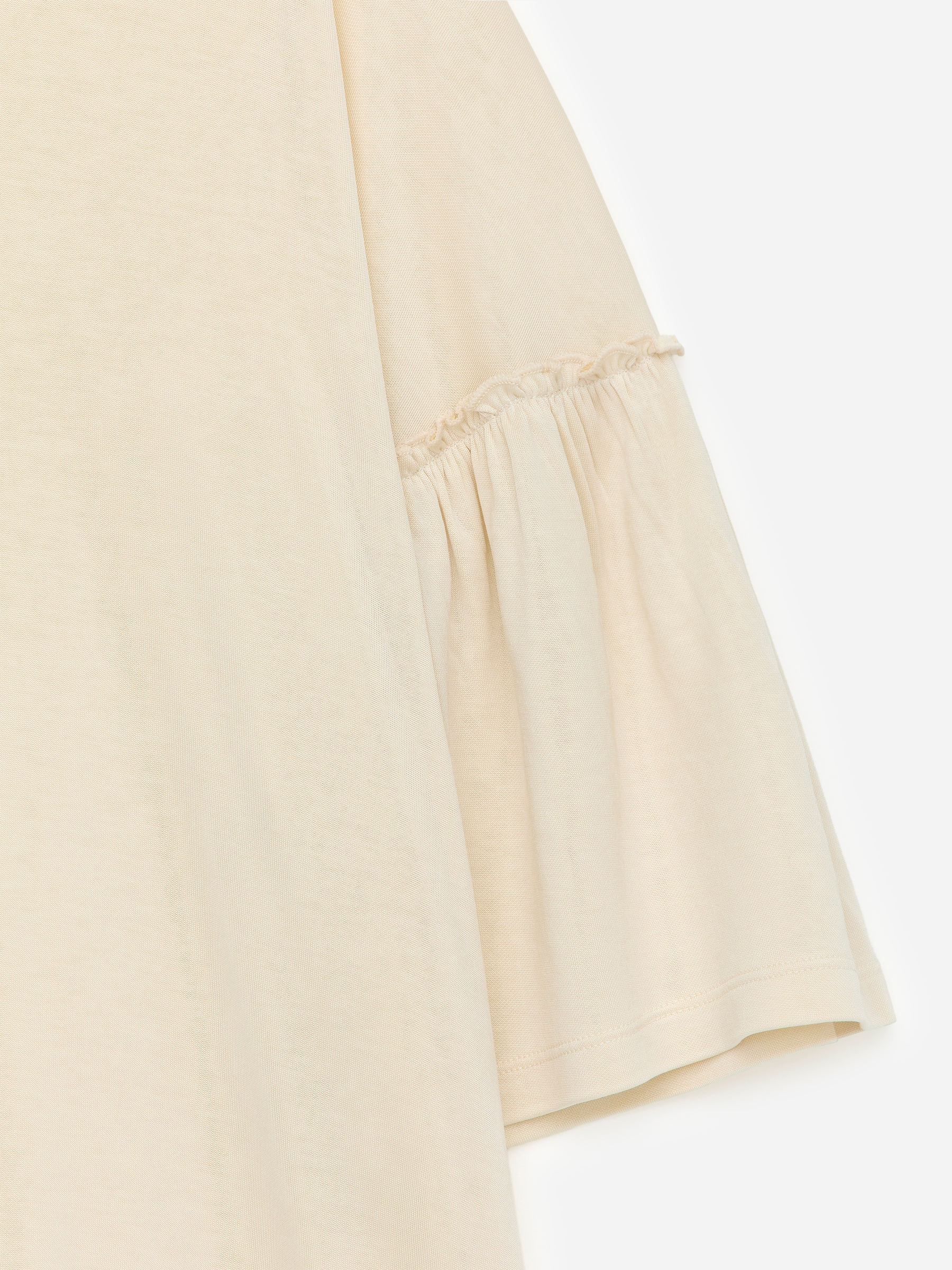 Frill-Sleeve T-Shirt - Off White - Regular fit - Women - StillMedia/DescriptiveDetail - 1